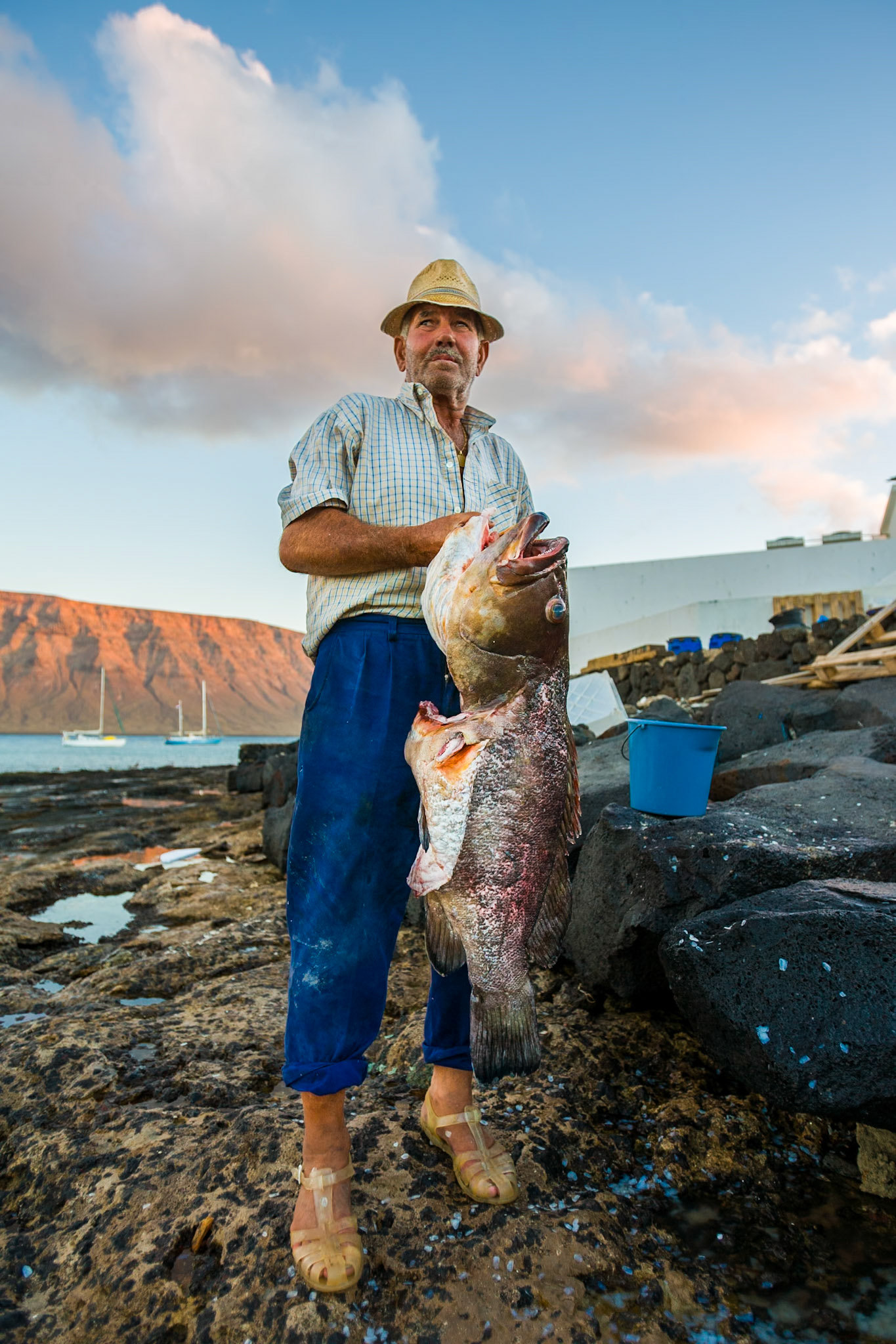 Fisherman, La Graciosa, Lanzarote, Canary Islands, Spain, 2006.