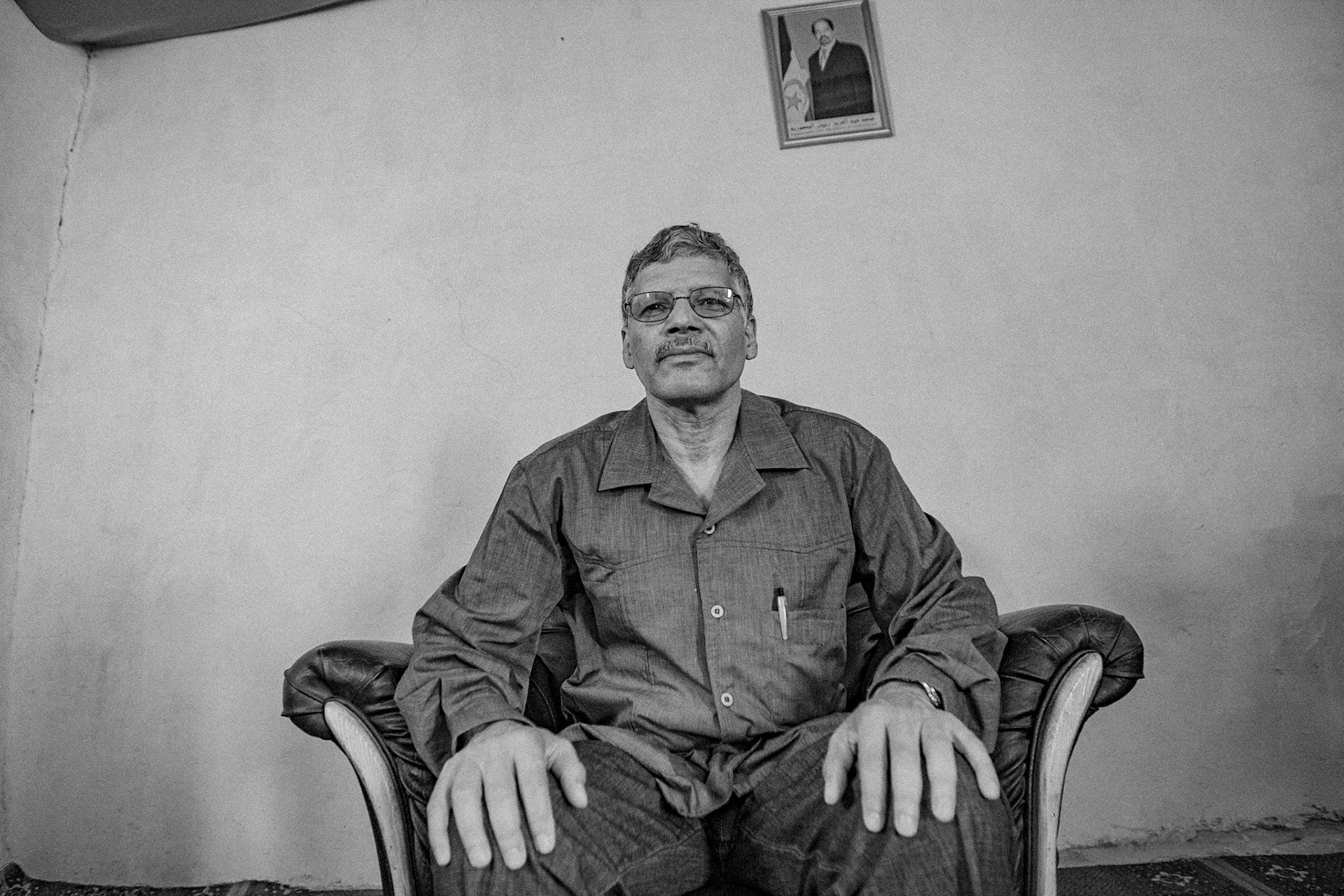 Dakhla refugee camp, Tindouf, Wilaya de Tindouf, Algerian Sahara, 2009: ABDELKADER TALEB OMAR, Prime Minister of the Sahrawi Arab Democratic Republic.