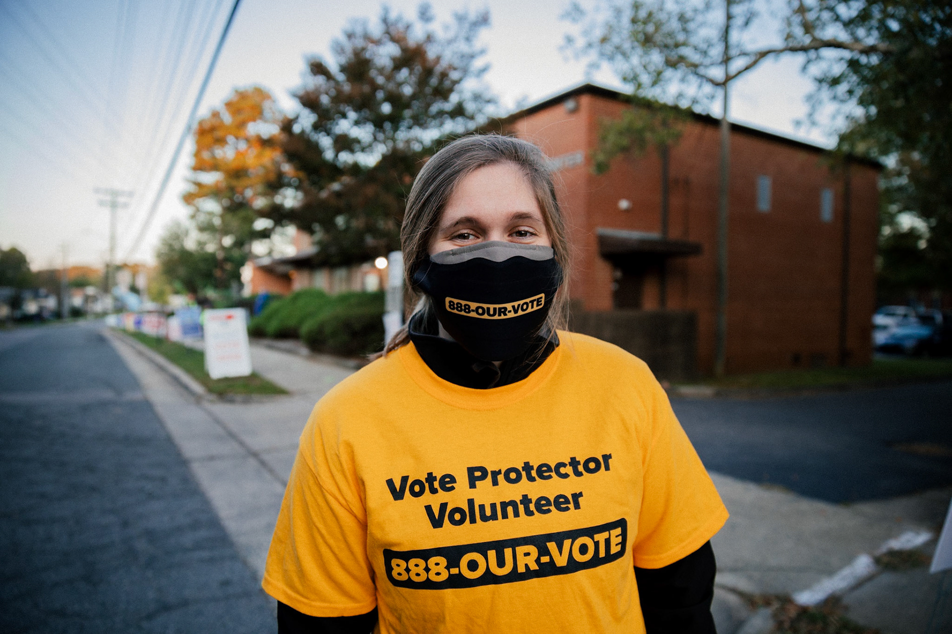Volunteers in W I Patterson Community Center in Durham, North Carolina, USA, 03 November 2020. Americans vote on Election Day to choose between re-electing Donald J. Trump or electing Joe Biden as the 46th President of the United States to serve from 2021 through 2024.