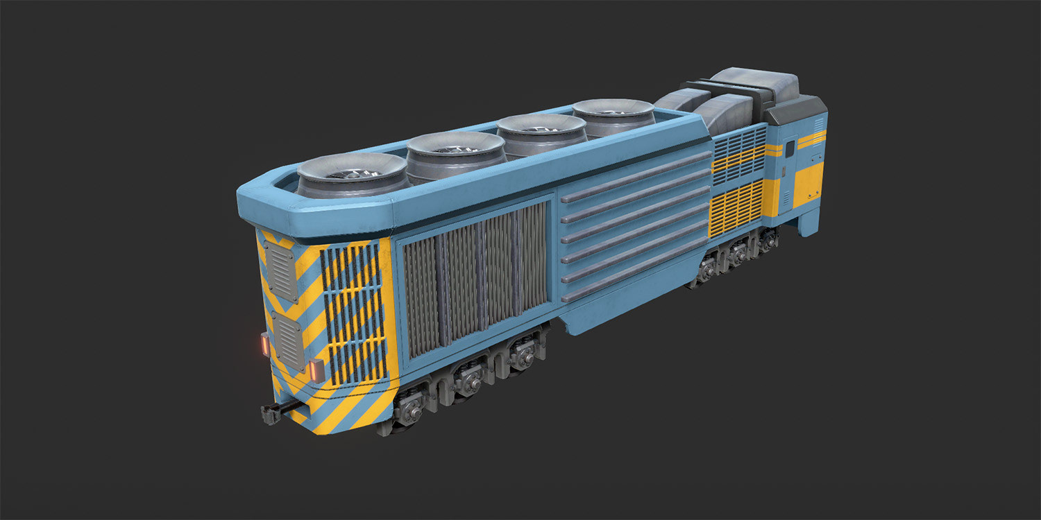Condenser Car LOD0 - 16.712 tris