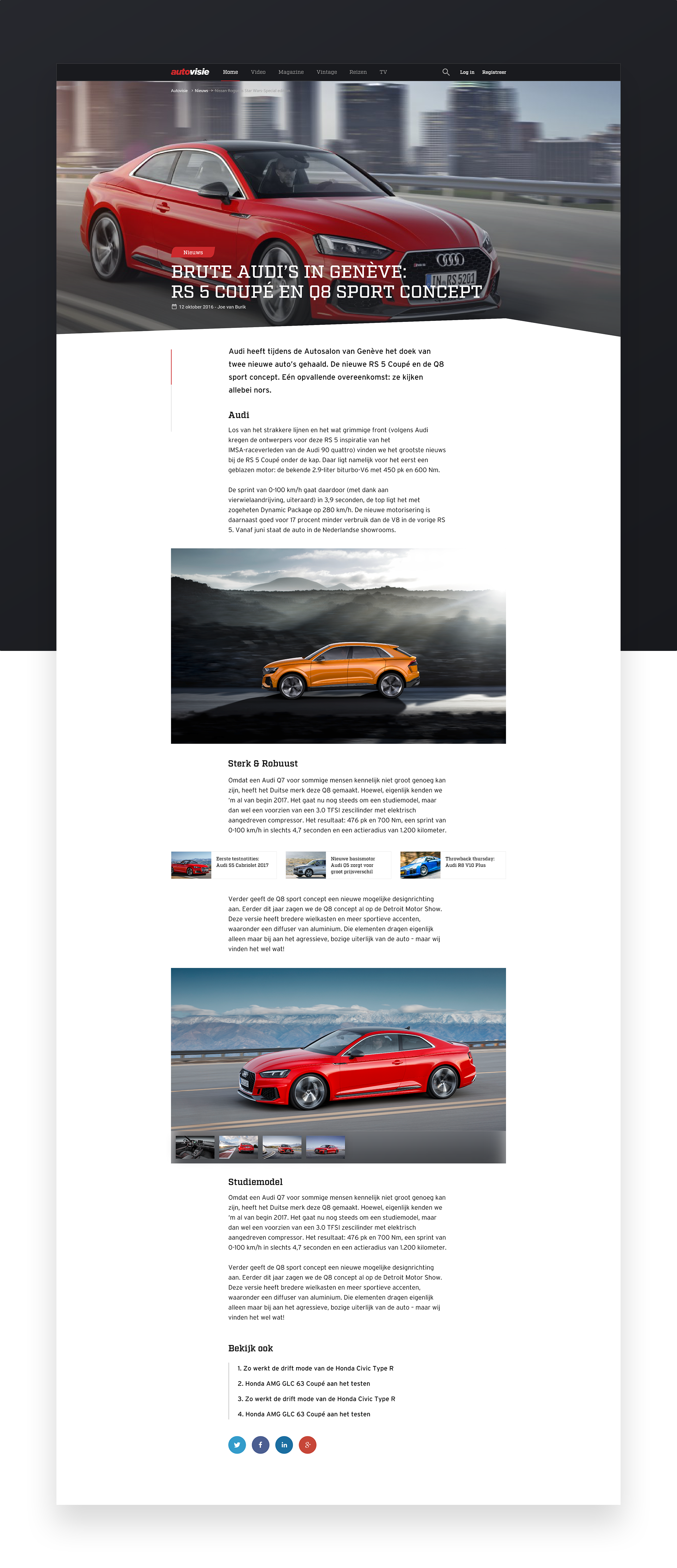 Autovisie Articlepage Redesign by Milan Houter