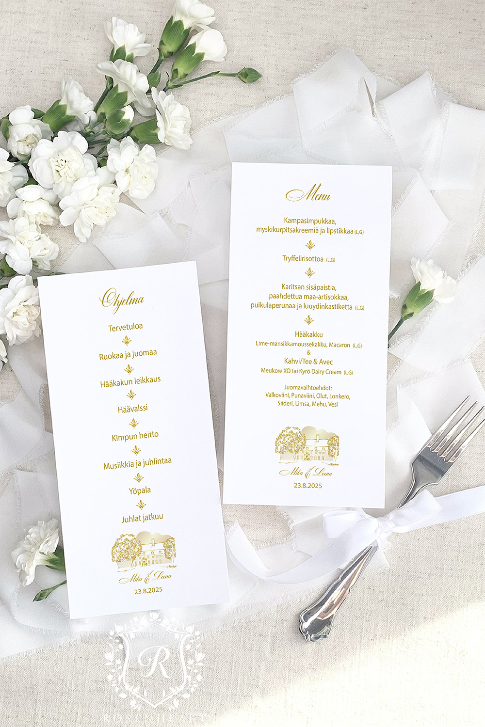 Menu / Ohjelma kortti - Menu / Program card