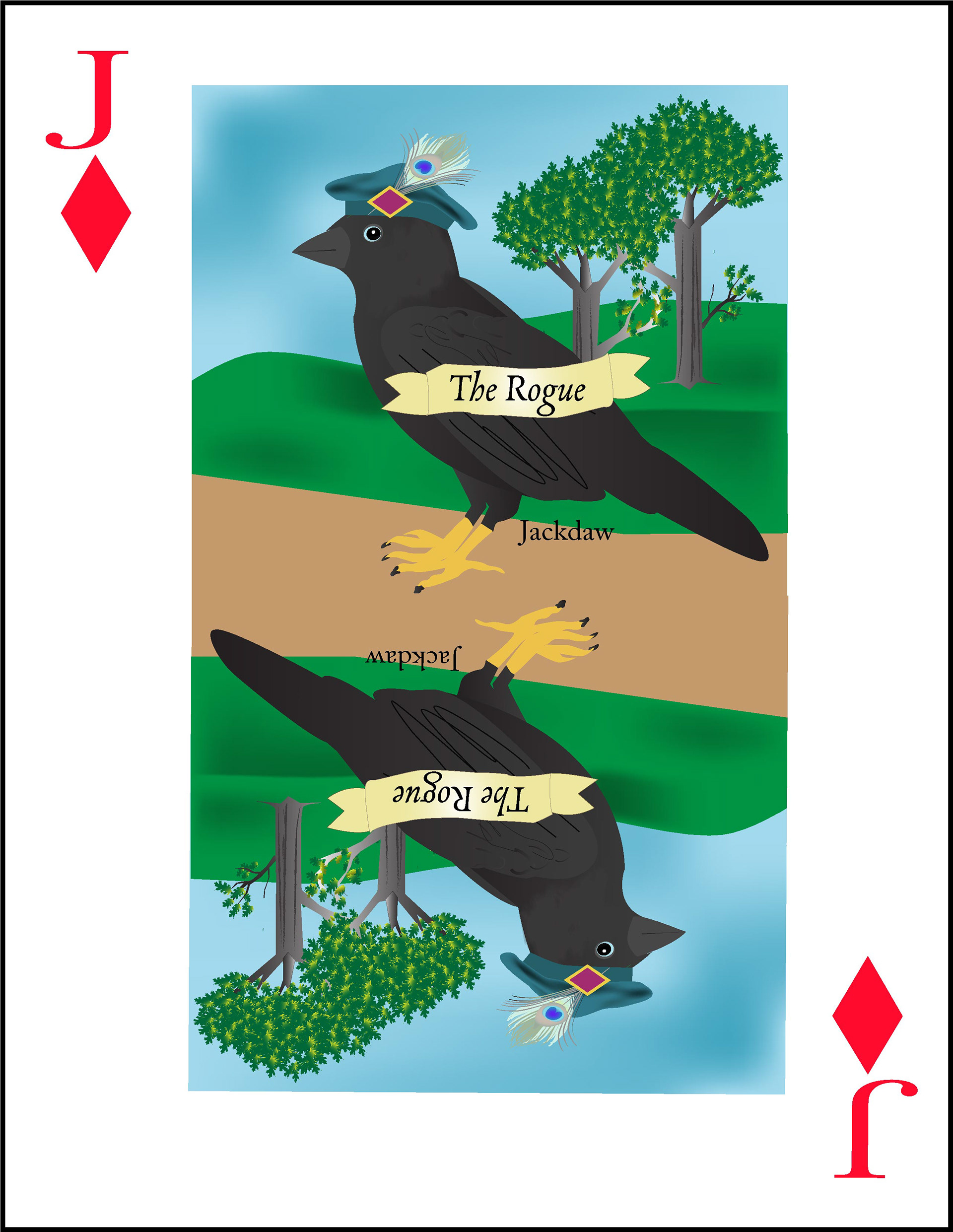 The Jack of Diamonds is a Jackdaw. 