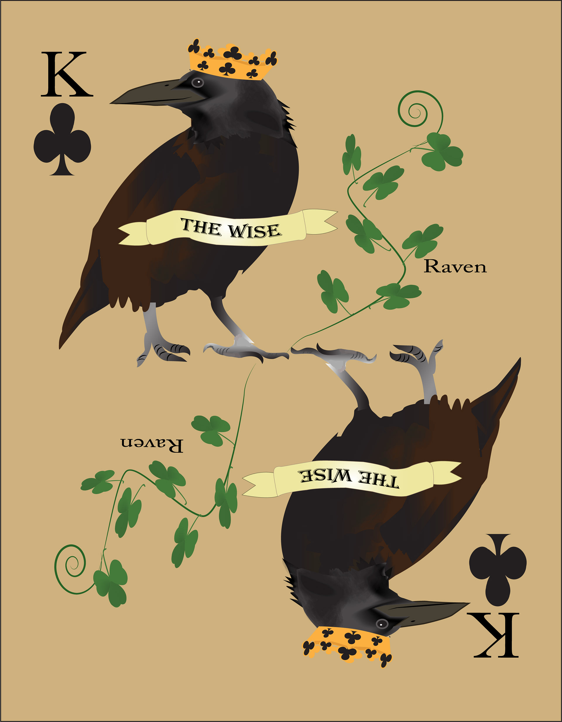 The King of Spades is a Raven.