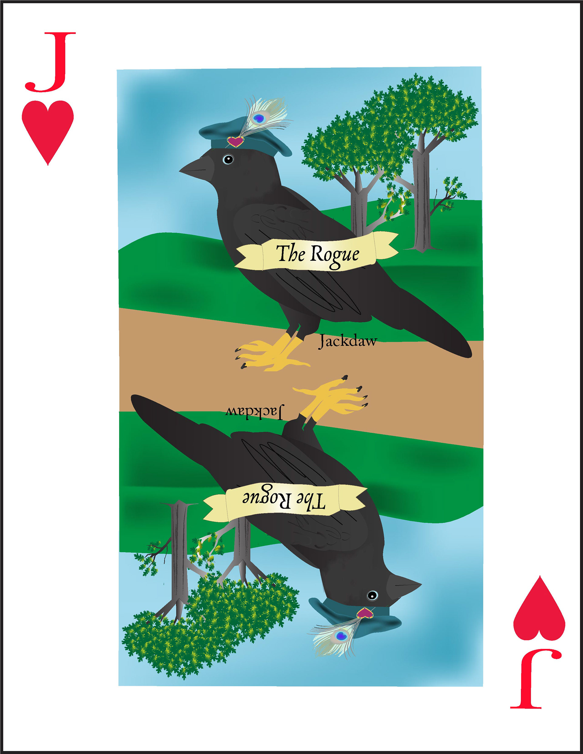 The Jack of Hearts is a Jackdaw.