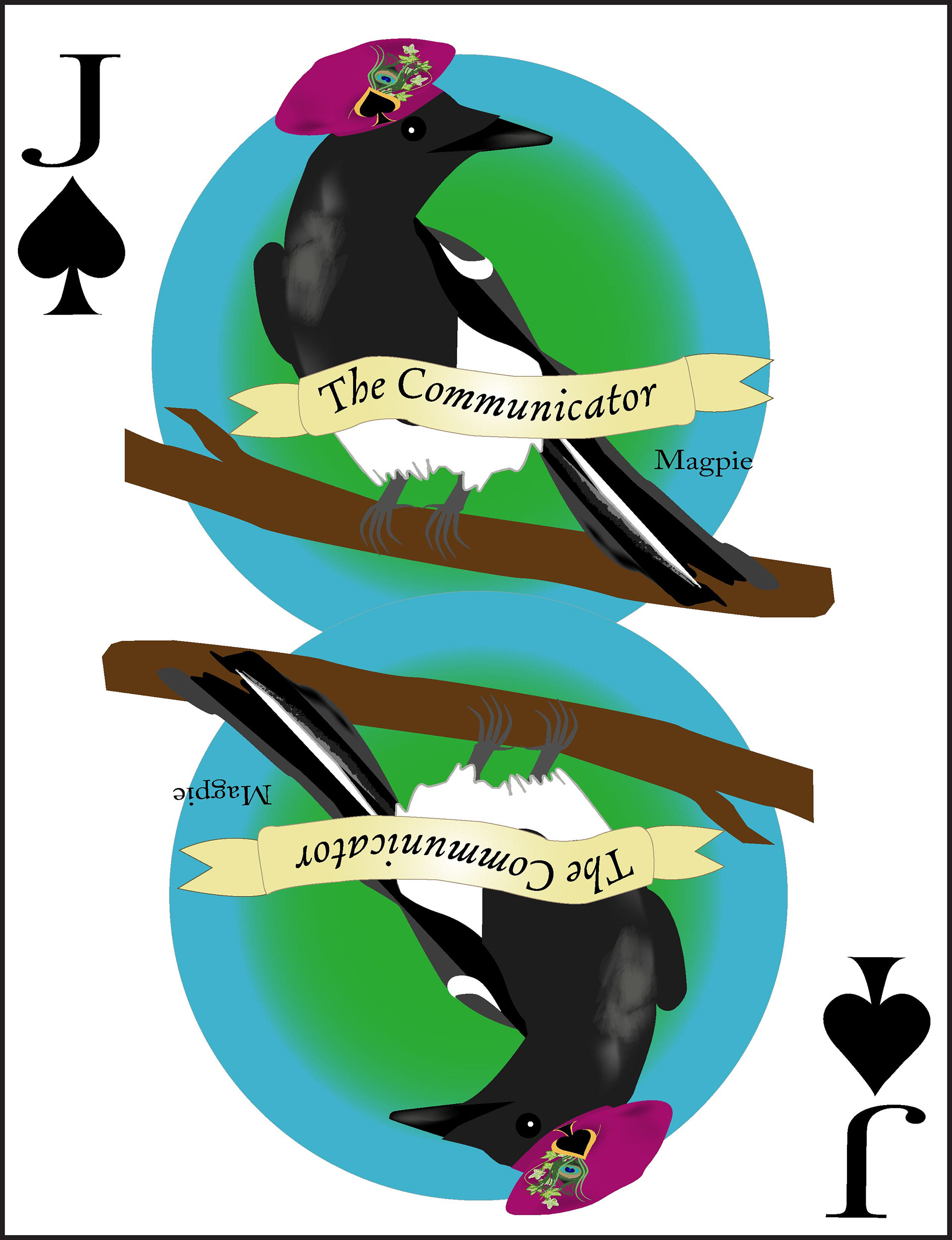 The Jack of Spades is a Magpie.