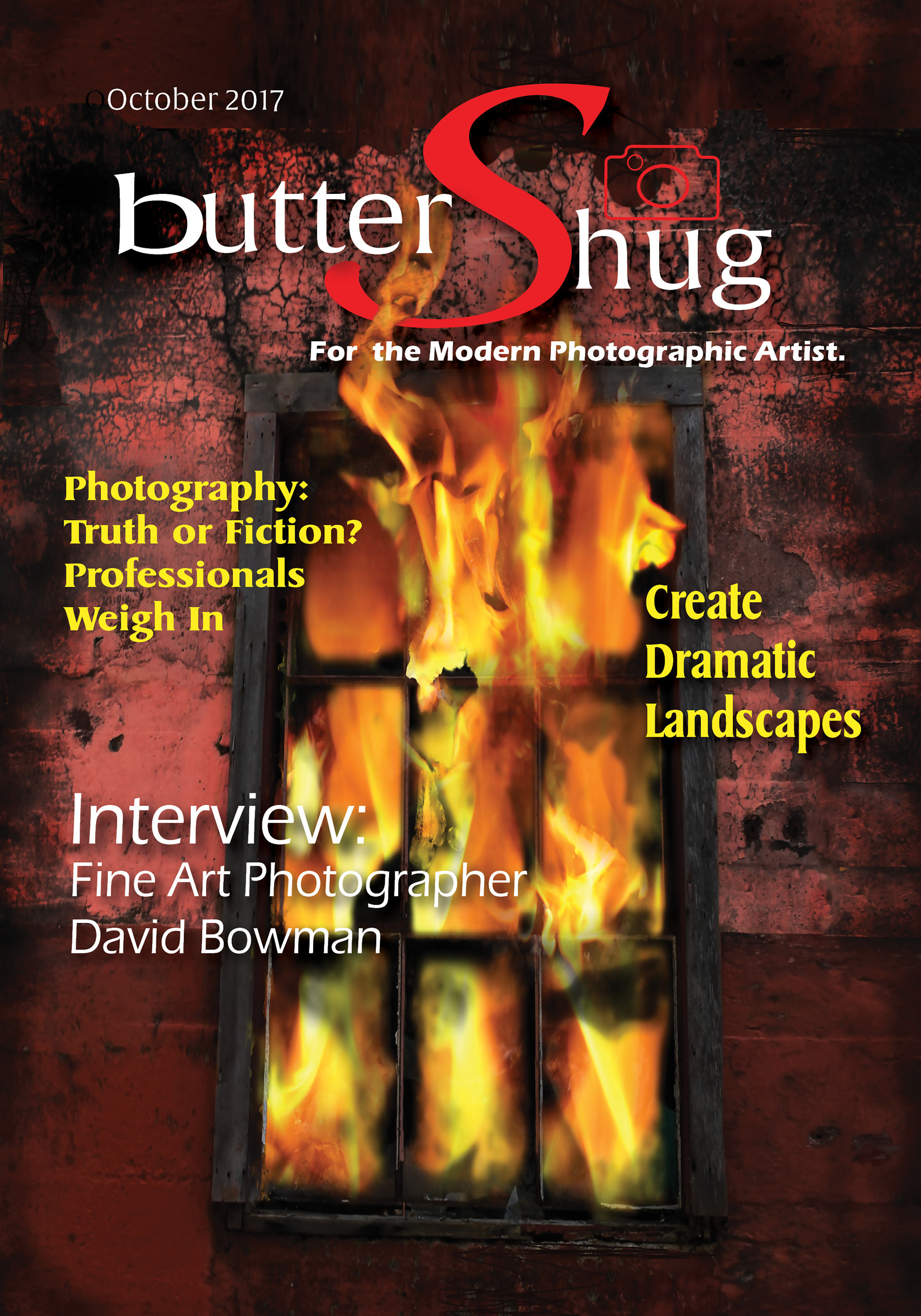 This cover image is a composite of two photos: a photo of fire and a photo of a broken window in an abandoned ruin.