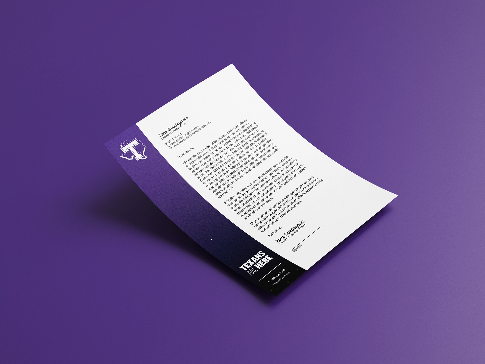 Athletics Letterhead 1
