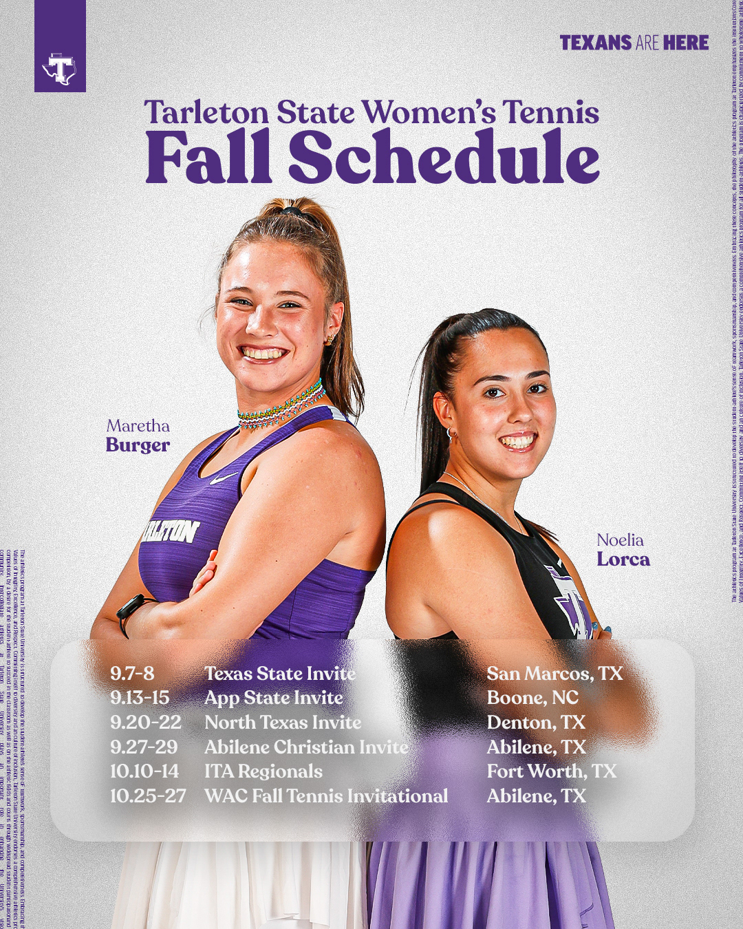 Fall Schedule