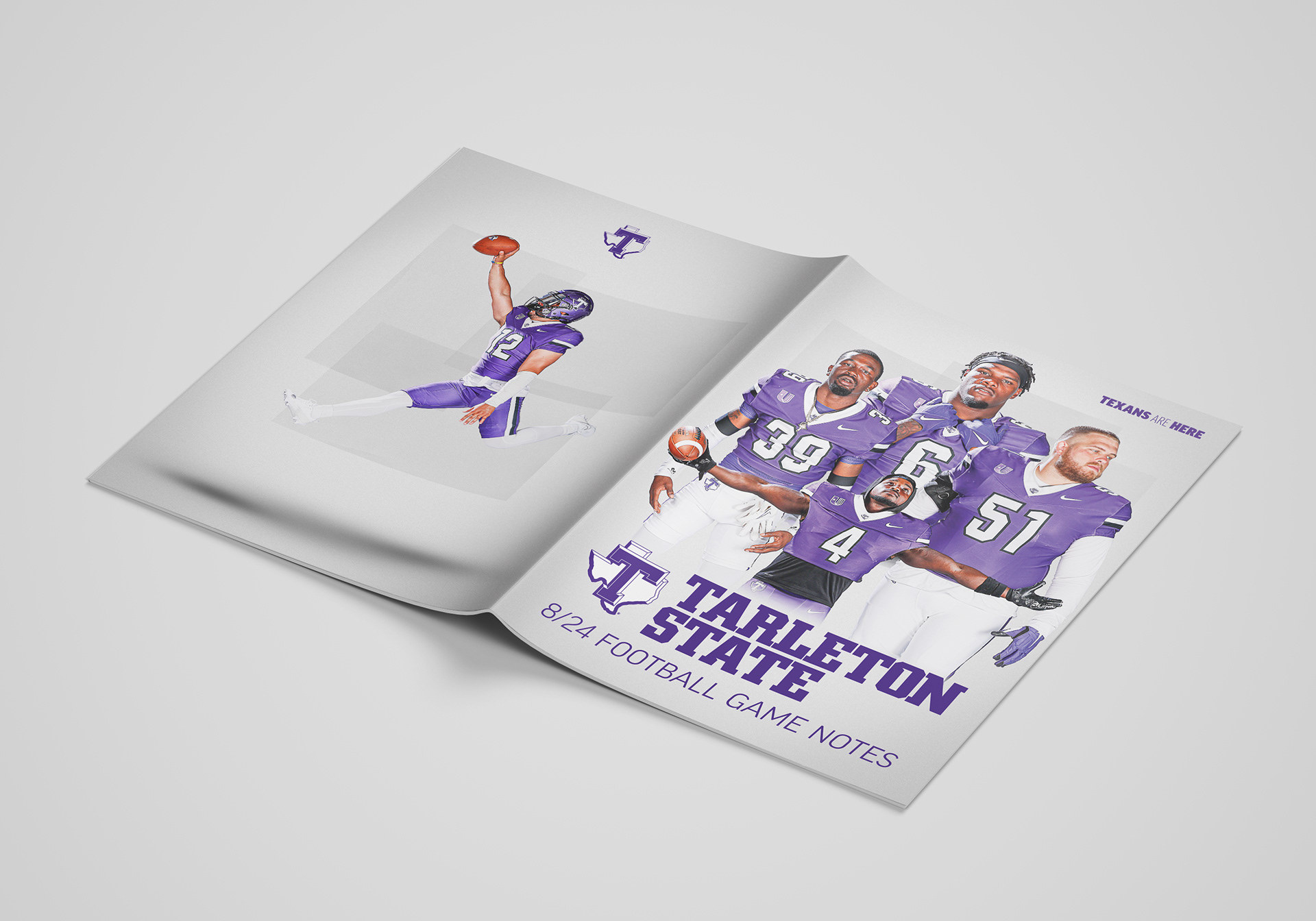 Football Media Guide/Game Notes Front & Back Cover