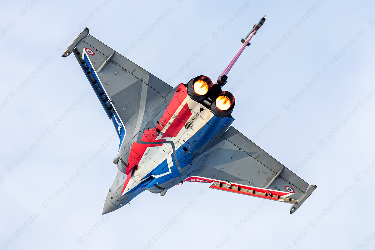 French Air Force Dassault Rafale in special livery during a solo display