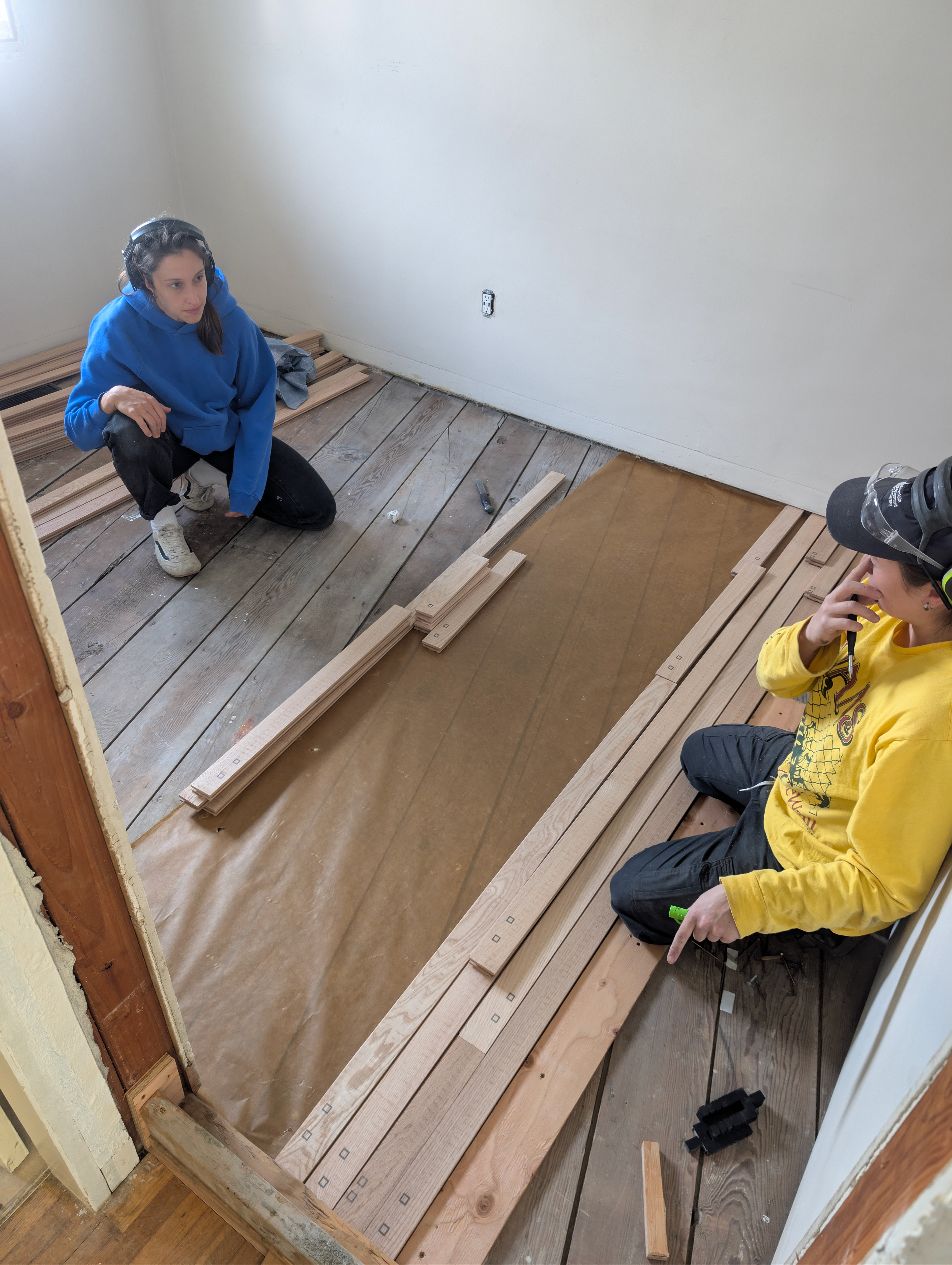 New 2-1/2" hardwood floor