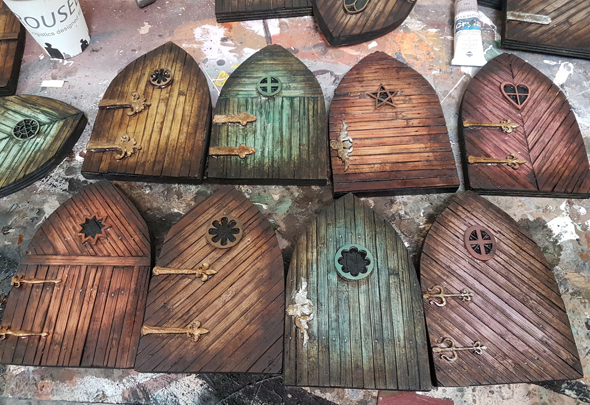 Scenic artist doors. Copyright Phil Costello