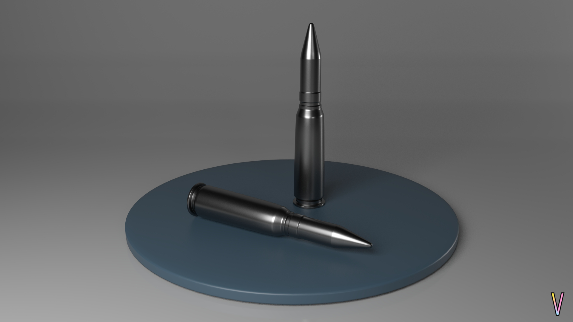 50 Cal Bullets modeled in Maya
