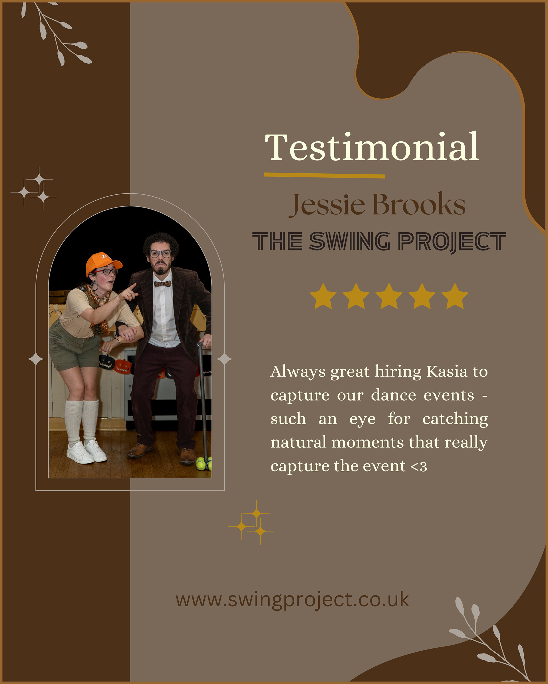 Jessie Brooks The Swing Project testimonial
