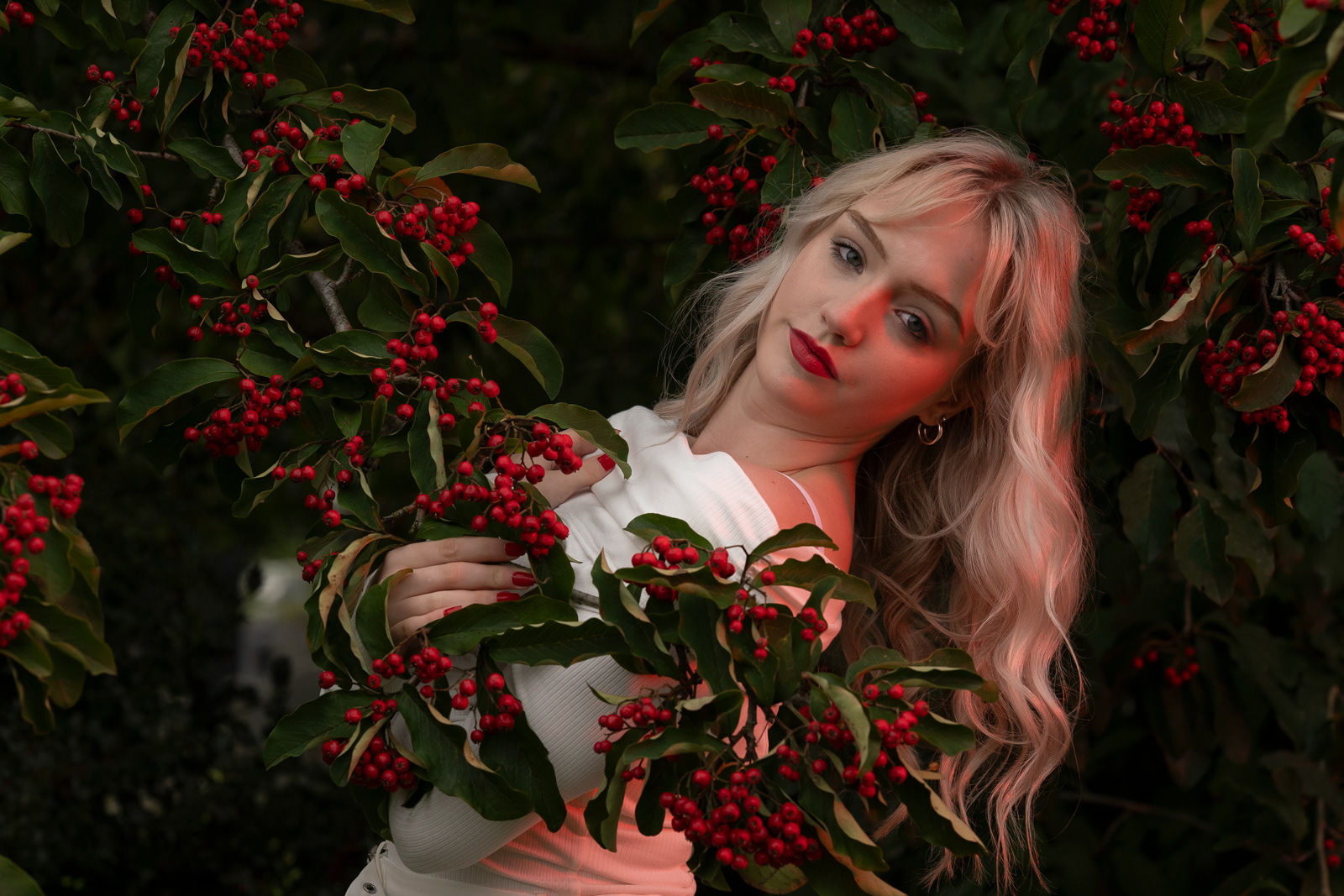 Creative fashion photoshoot in Cardiff cemetery