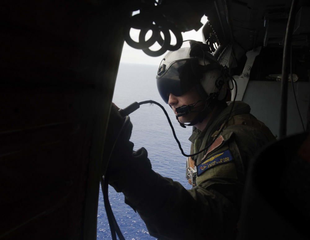 US Navy aircrewman