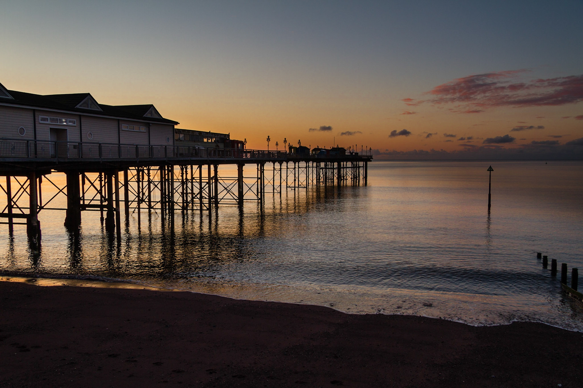 Sun Rise, Teignmouth Peir.