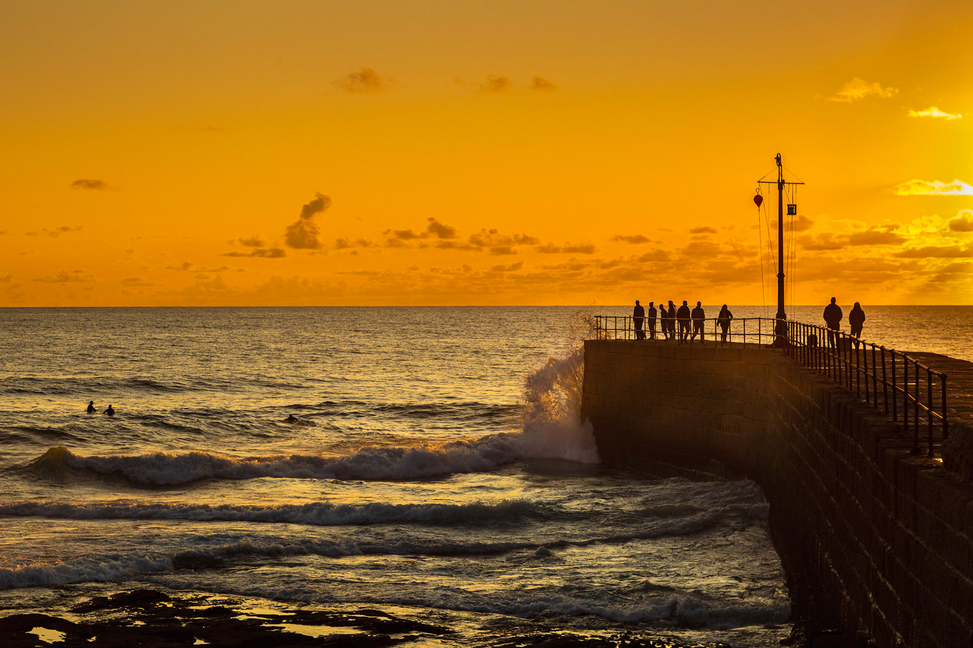Sunsets at Porthleven.