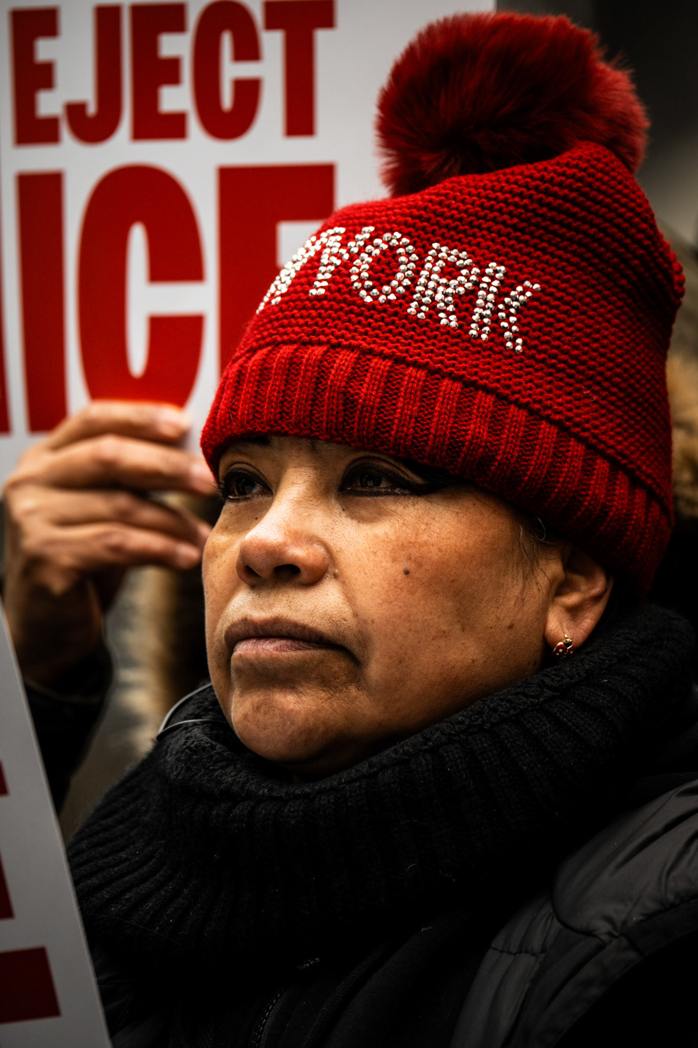 Moments taken during the protest against ICE at the Super Bowl; taken on Tuesday, February 3 at