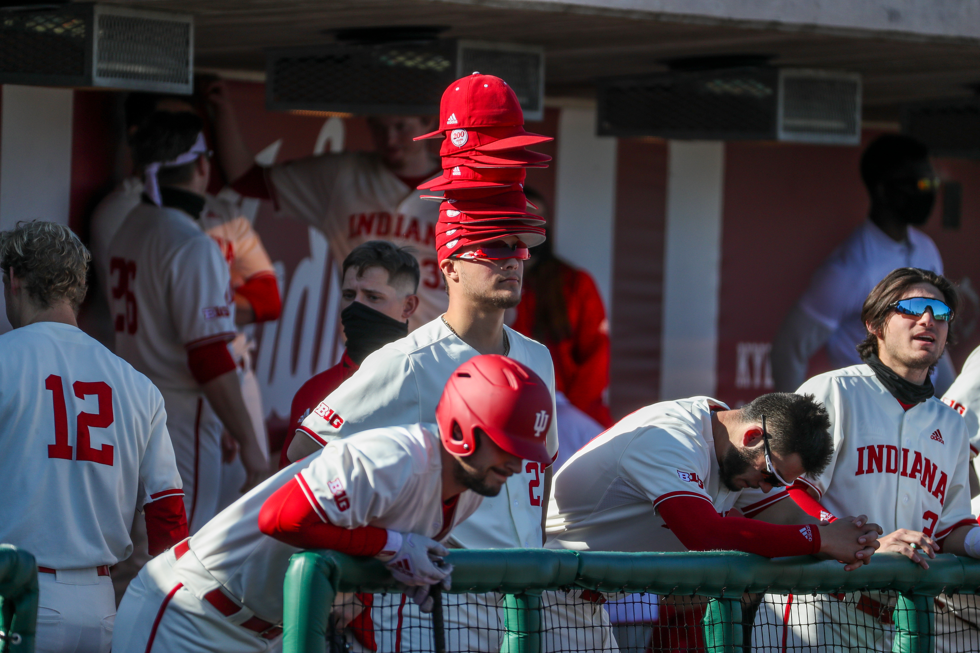 BLOOMINGTON, IN - March 20, 2021 -  Left-handed Pitcher Zach Behrmann #23 during the game between the Purdue Boilermakers and the Indiana Hoosiers at the Bart Kaufman Field in Bloomington, IN.