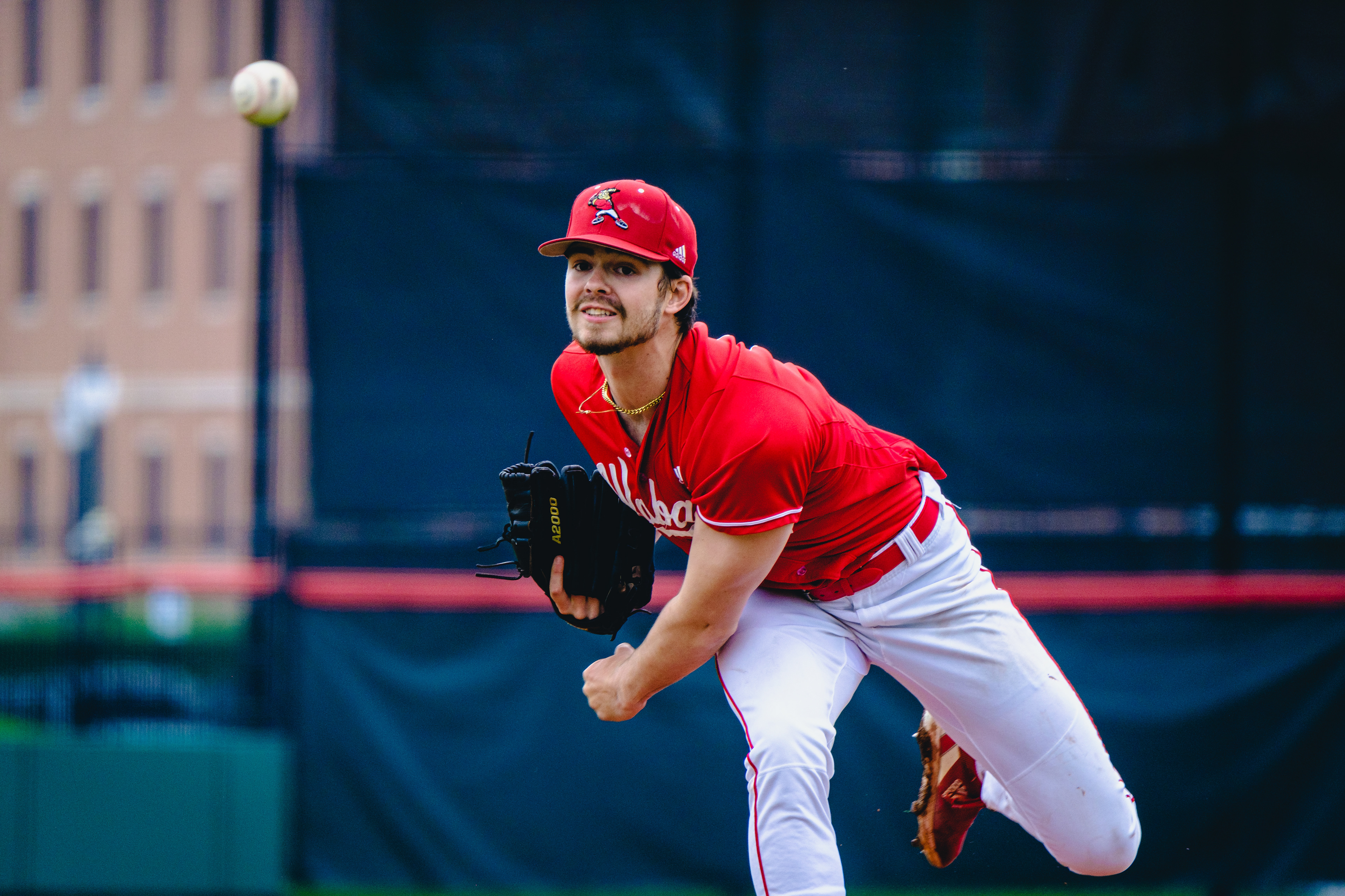 CRAWFORDSVILLE, IN – 04.04.2023 – The Wabash Little Giants during the game against the DePauw Tigers and the Wabash Little Giants at Goodrich Ballpark in Crawfordsville, IN. 