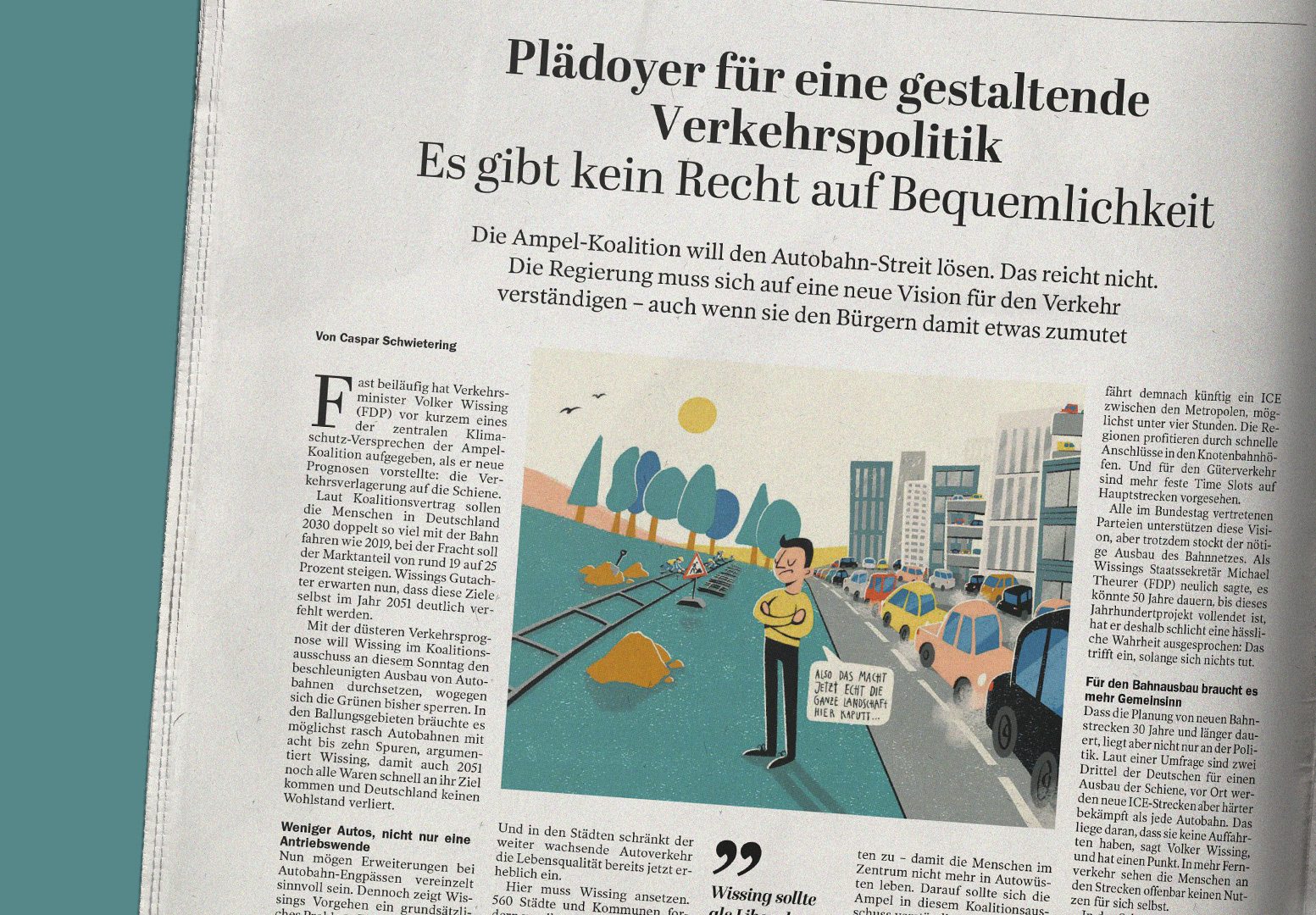 Debattenseite im Tagesspiegel vom 26.03.2023