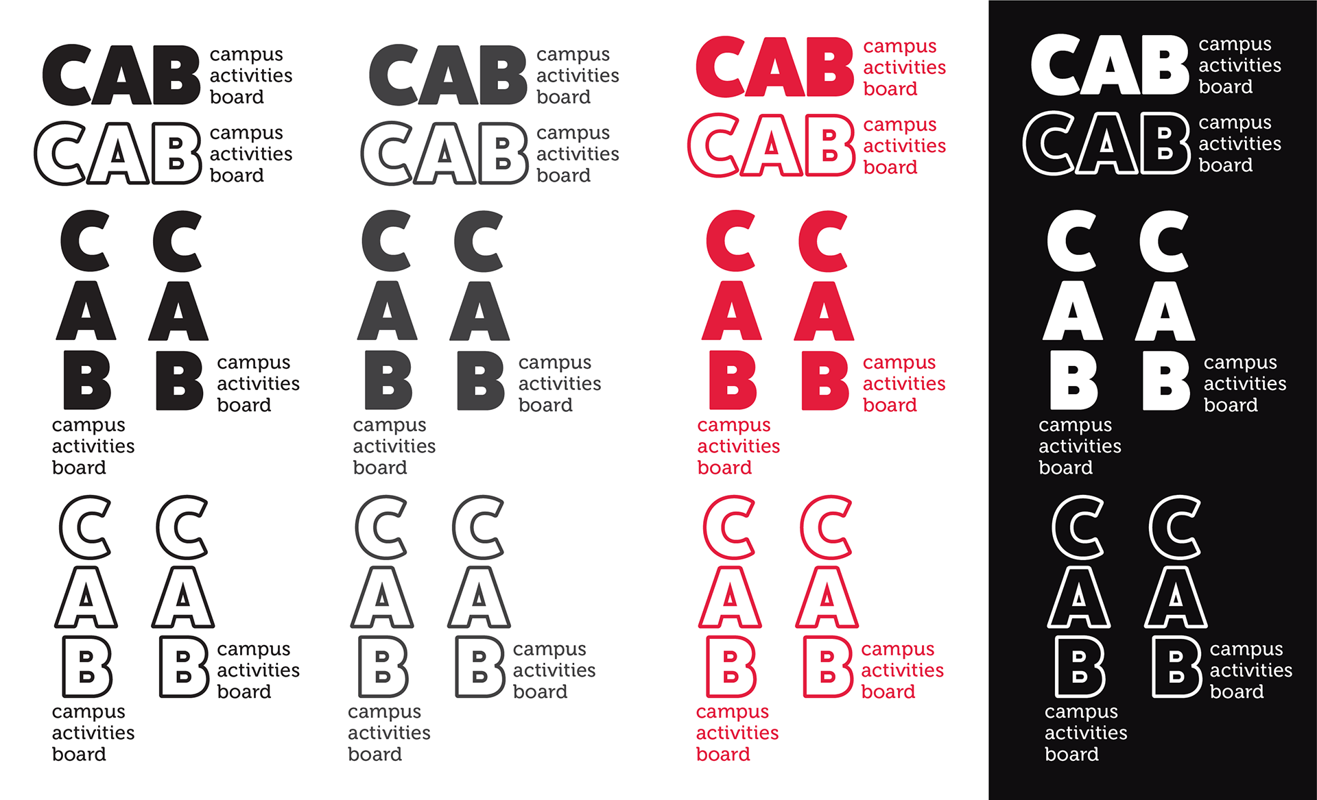 Campus Activities Board logo redesign