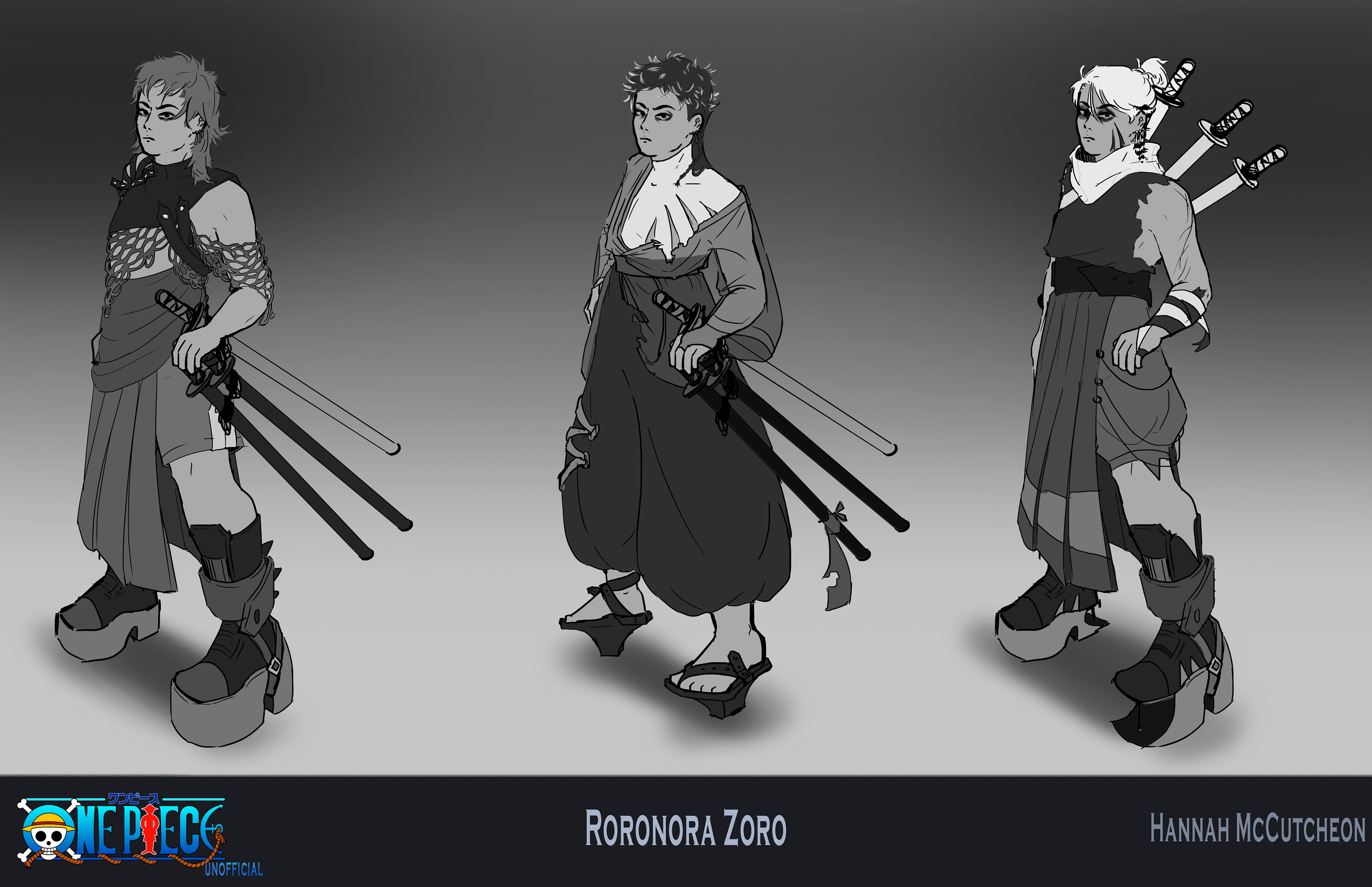 zoro greyscale turnarounds