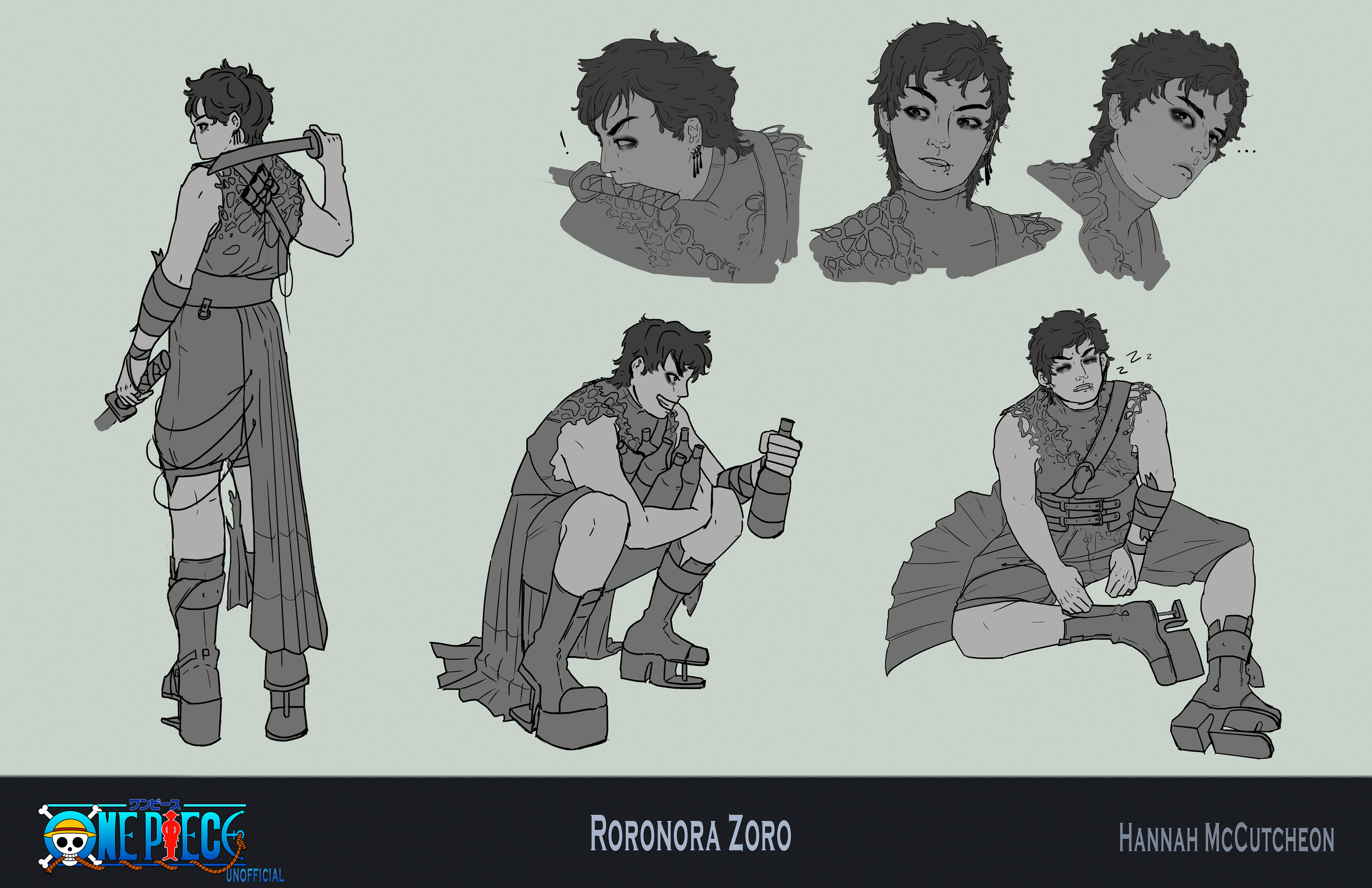 zoro poses and expressions