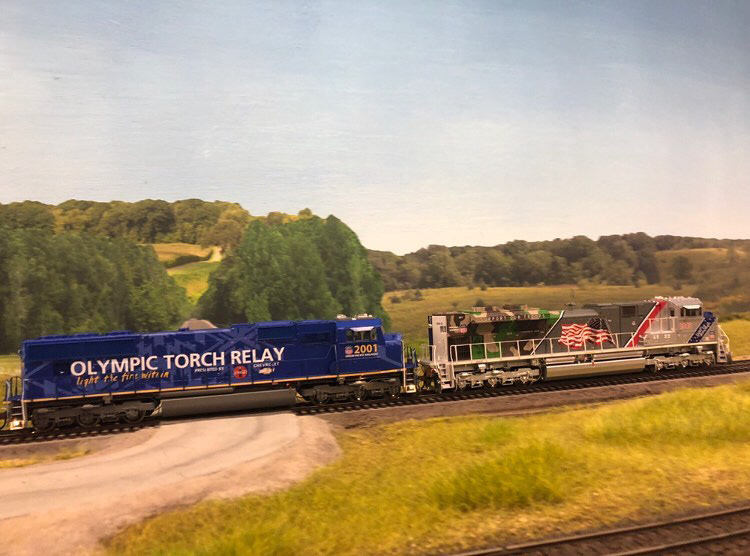 Custom Painted HO Scale Union Pacific Olympic 2001 SD70M