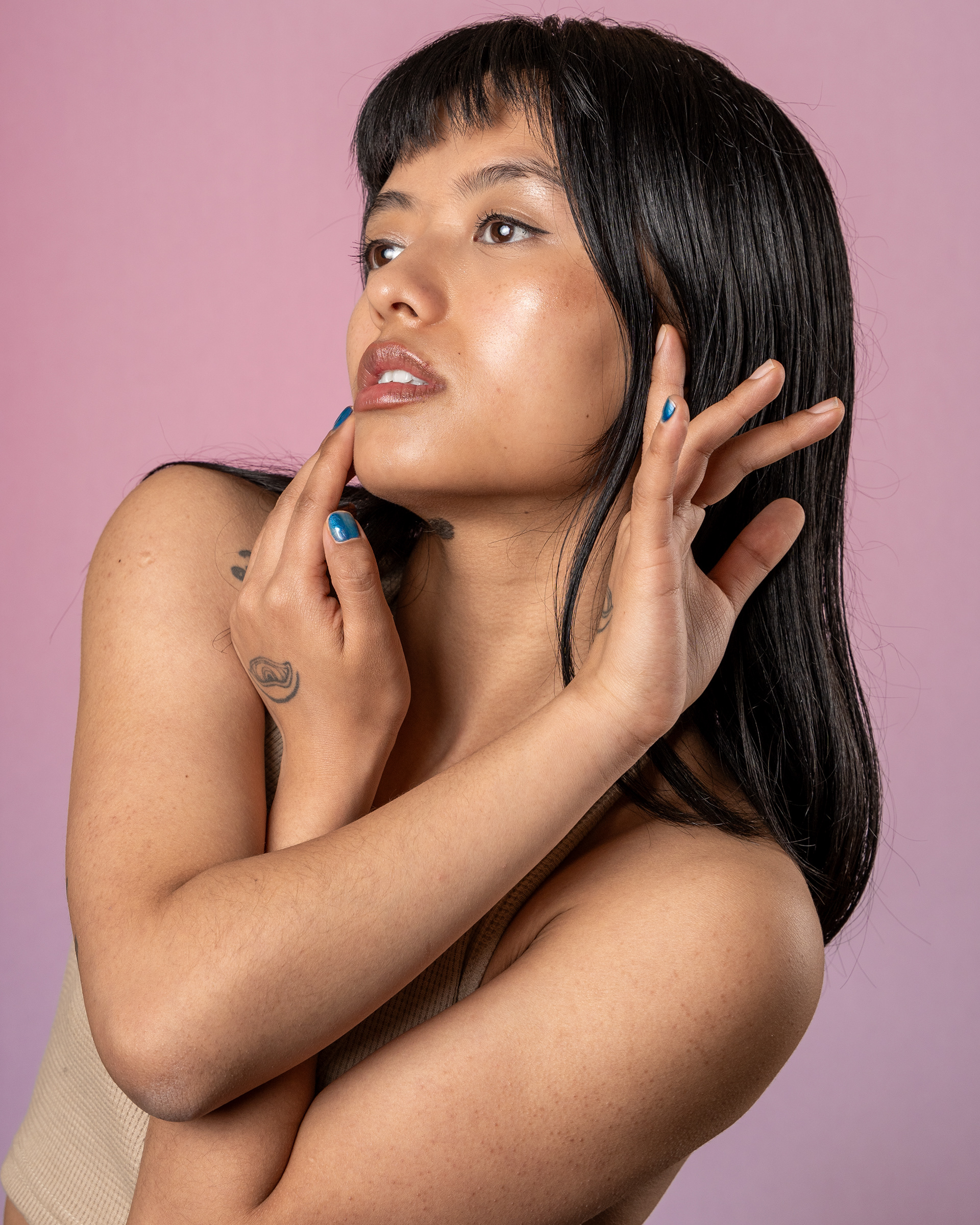 A portrait of style and expression.