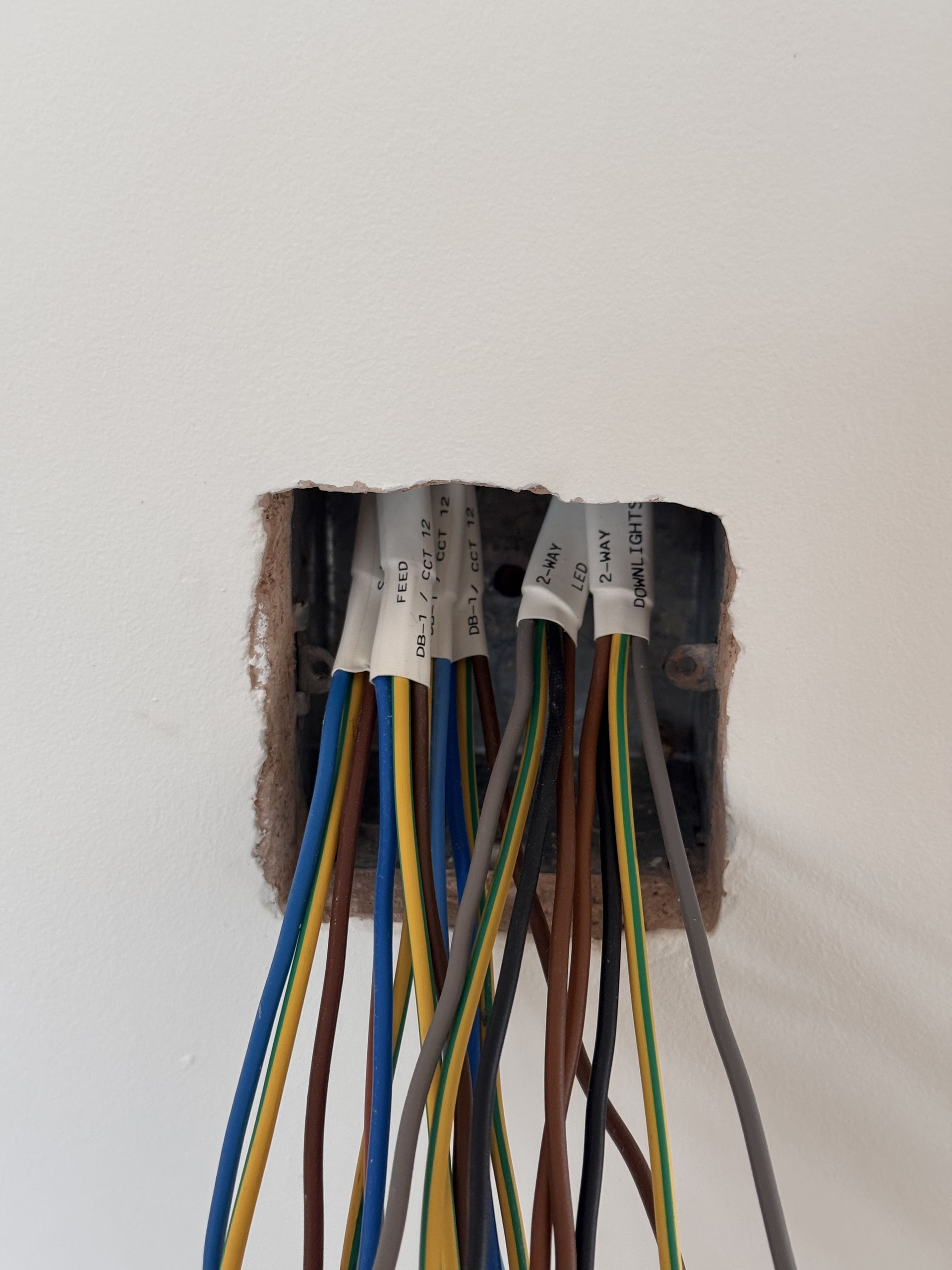 Accurately labelled and traceable wiring for any future adaptations