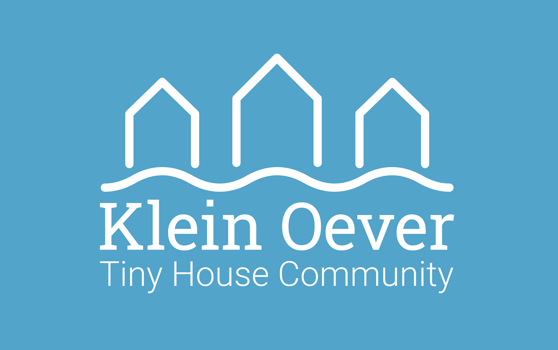 Klein Oever, 2022 logo for a floating tiny home community