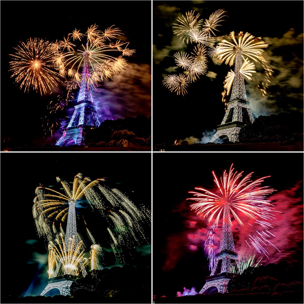 I have never seen the Paris July 14th firework, so when a good friend &amp; very talented photographer told me that this year the firework would be fired directly from the Tour Eiffel (first time since 10 years) and that he knows a boat tour which would stop directly in front of the Tour Eiffel ... it was a most go. Only when leaving we received the first news from the terrible event in Nice and all magic stopped immediately .