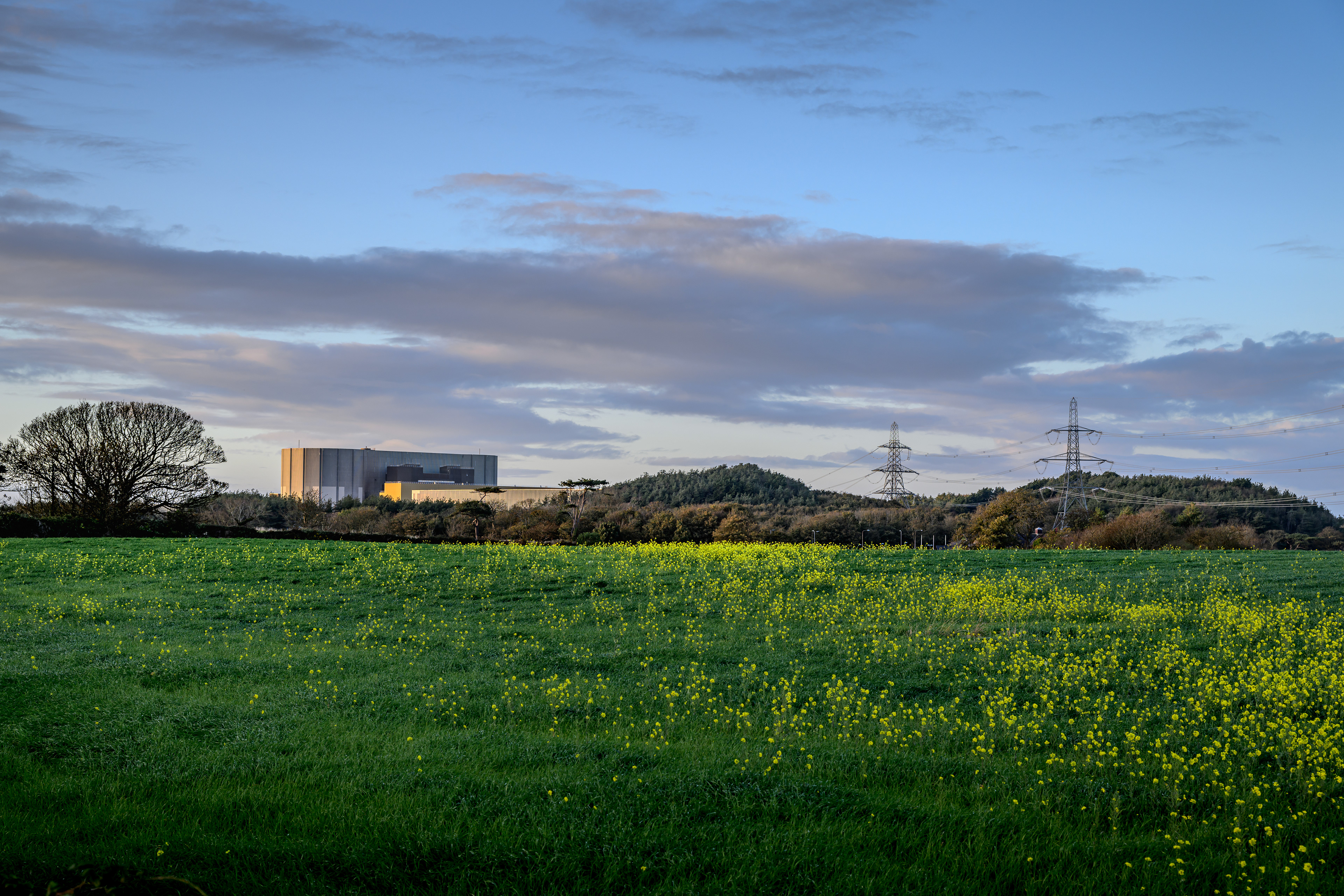 This is an image of the former Wylfa Power Station in Angelsea, North Wales. The architect was Farmer and Dark. The site is a former MAGNOX Nuclear Power Station, and the surrounding landscapes were by Dame Sylvia Crowe.