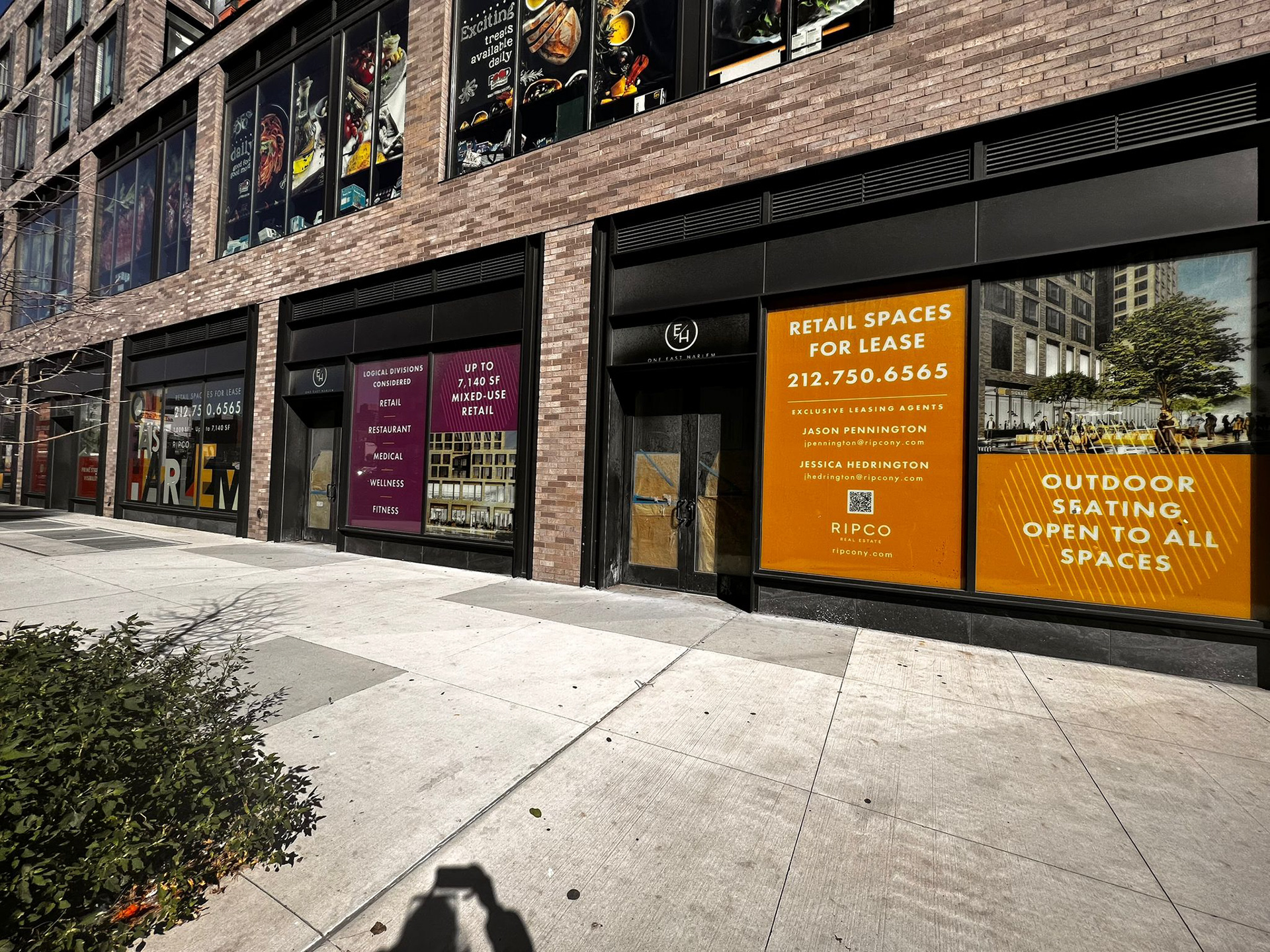 CUSTOM BRANDED SIGNAGE (Cohesive design with marketing package — Along Third Avenue, Harlem)