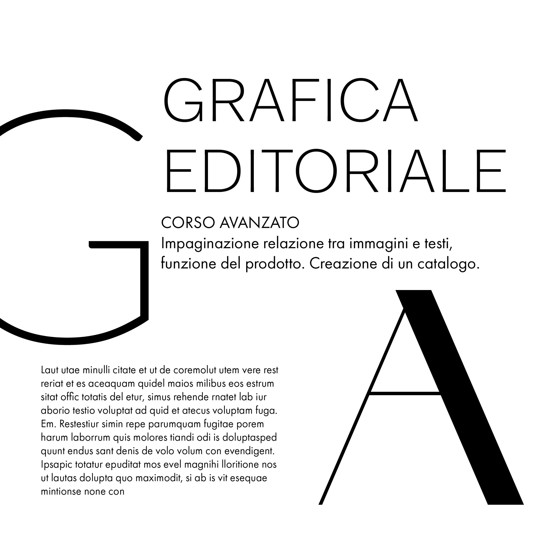 50 ore – relazione tra immagini e testi. Creazione di un catalogo