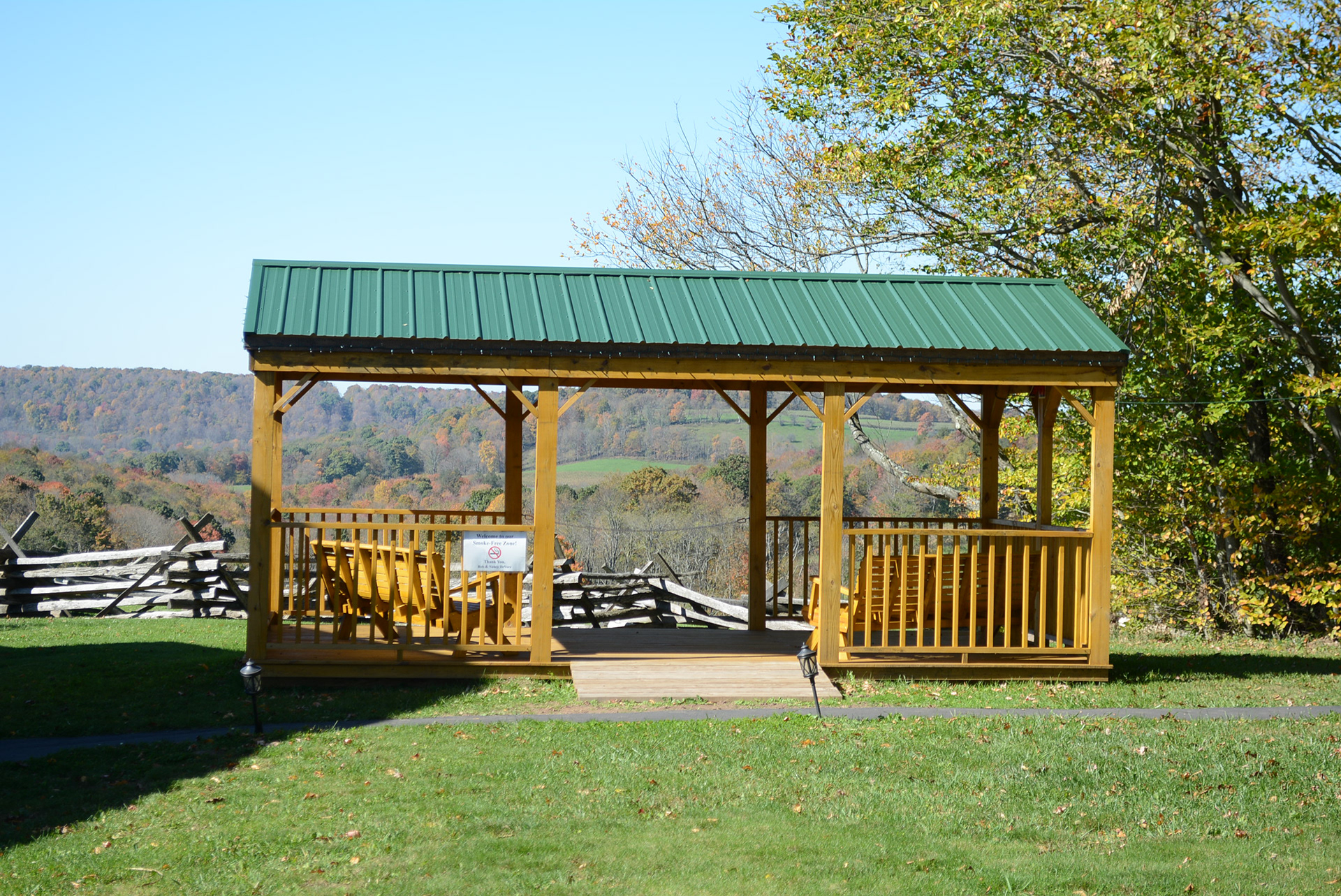 Smoke-free pavilion.
