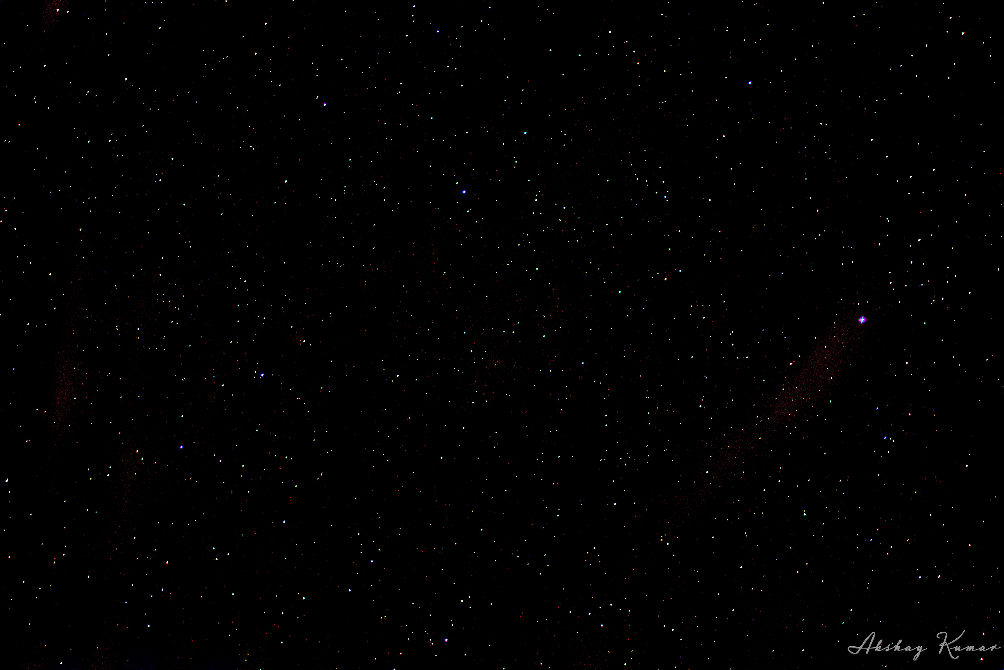 Not much success with capturing the Lyrid meteor showers. Ended up with part of Virgo Constellation. Brightest stars include 82Vir, 89Vir, 78Vir, ψVir, 74Vir, θVir, τVir, Syrma (ιVir), ζVir, Spica (αVir)