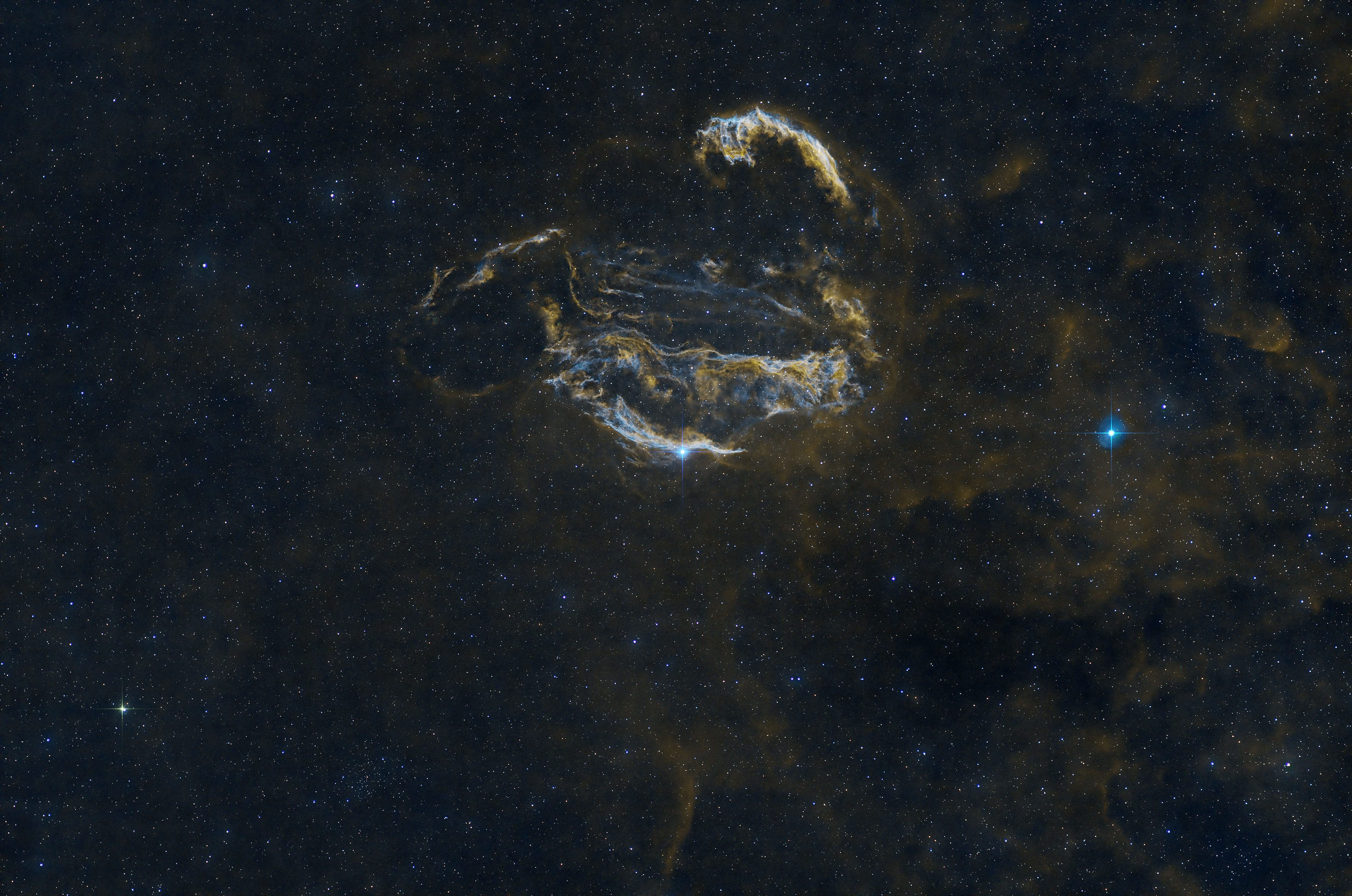 Veil Nebula - LRGB + HOO