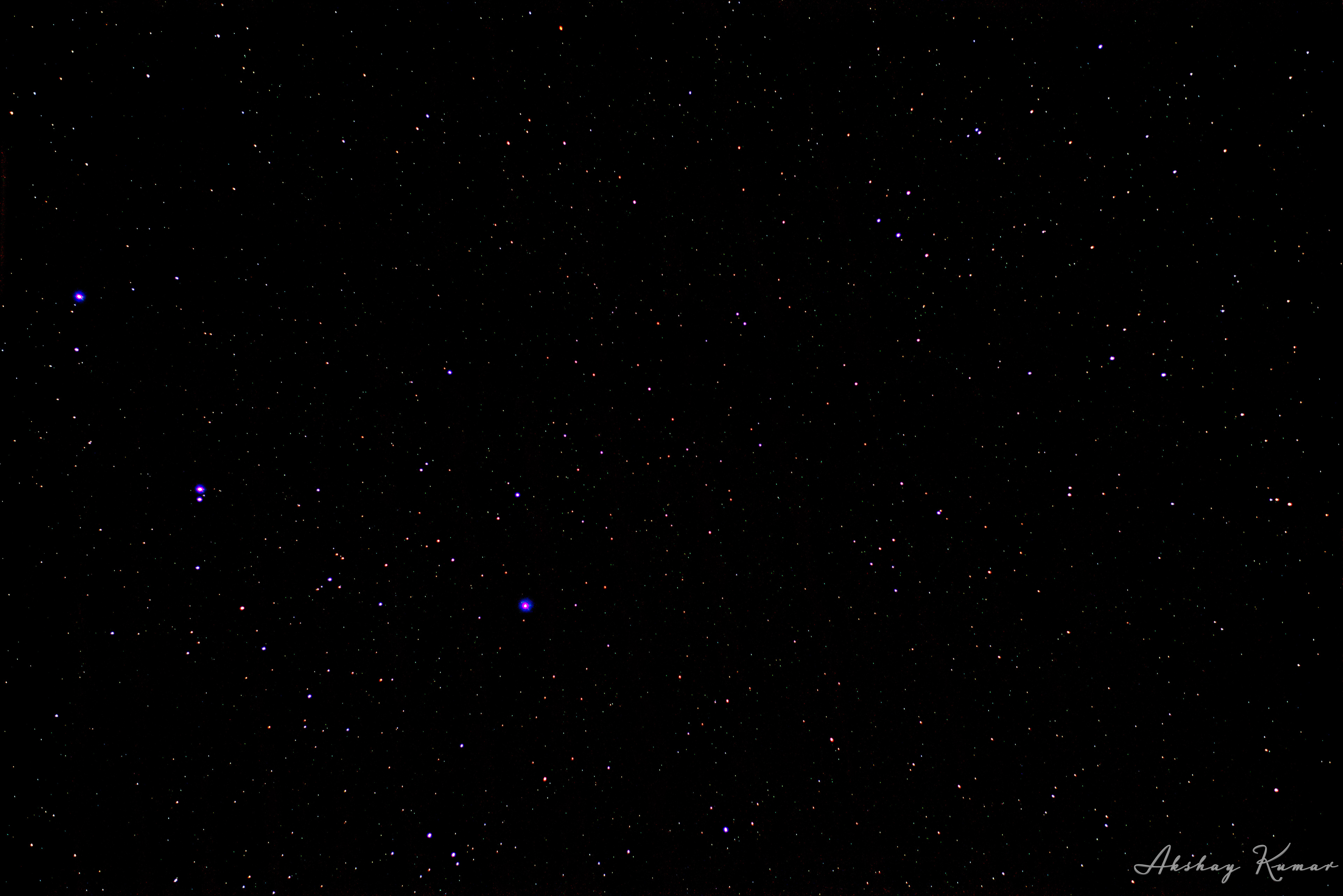 Starry Night Sky containing portion of the Ursa Major. Other visible stars include 20CVn, 83UMa, κ2Boo, λBoo, Alcor (80UMa), α2CVn, Mizar (ζUMa), Benetnasch (ηUMa), Alkaid, Alioth (εUMa). Galaxies/Nebulae M101, NGC5457 are also part of the frame