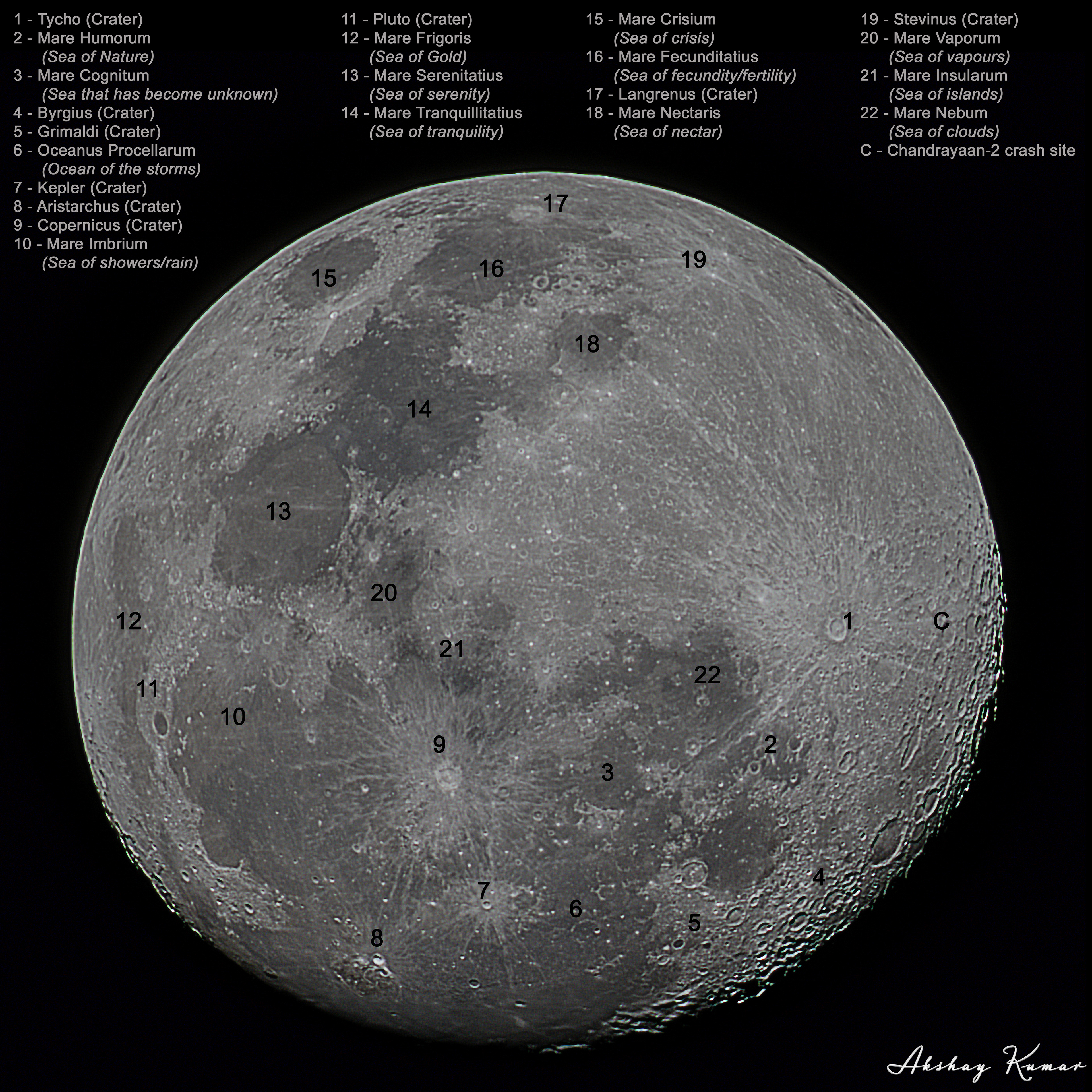 Close view of the surface of moon revealing its textures