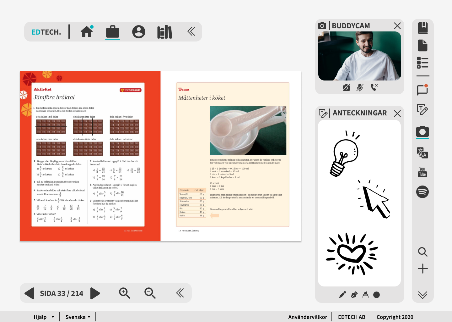 The workspace section - UI full