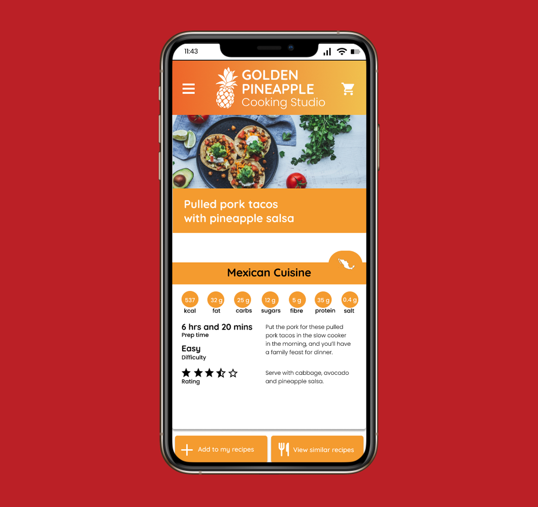 Example recipe (Mobile)