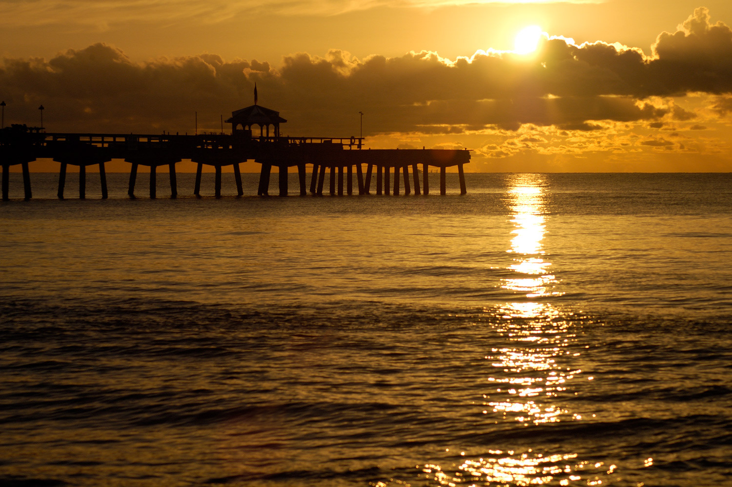 My published LBTS pier sunrise photo