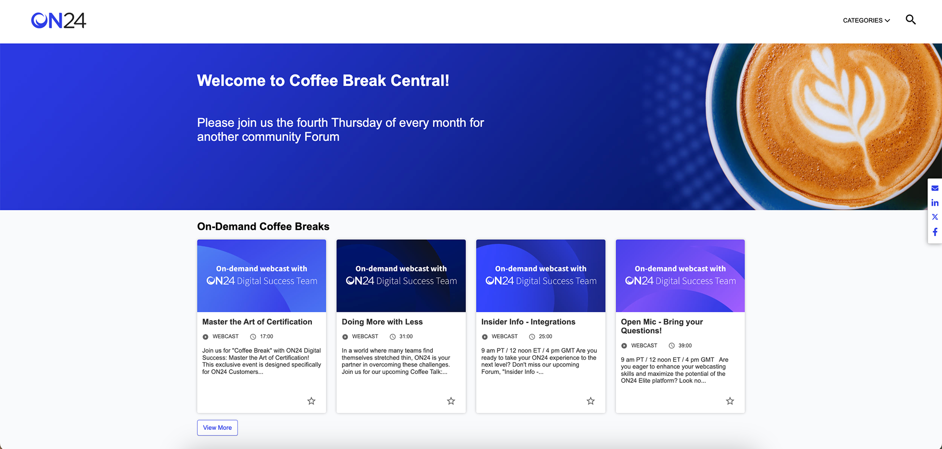 ON24 Digital Success Team Engagement Hub