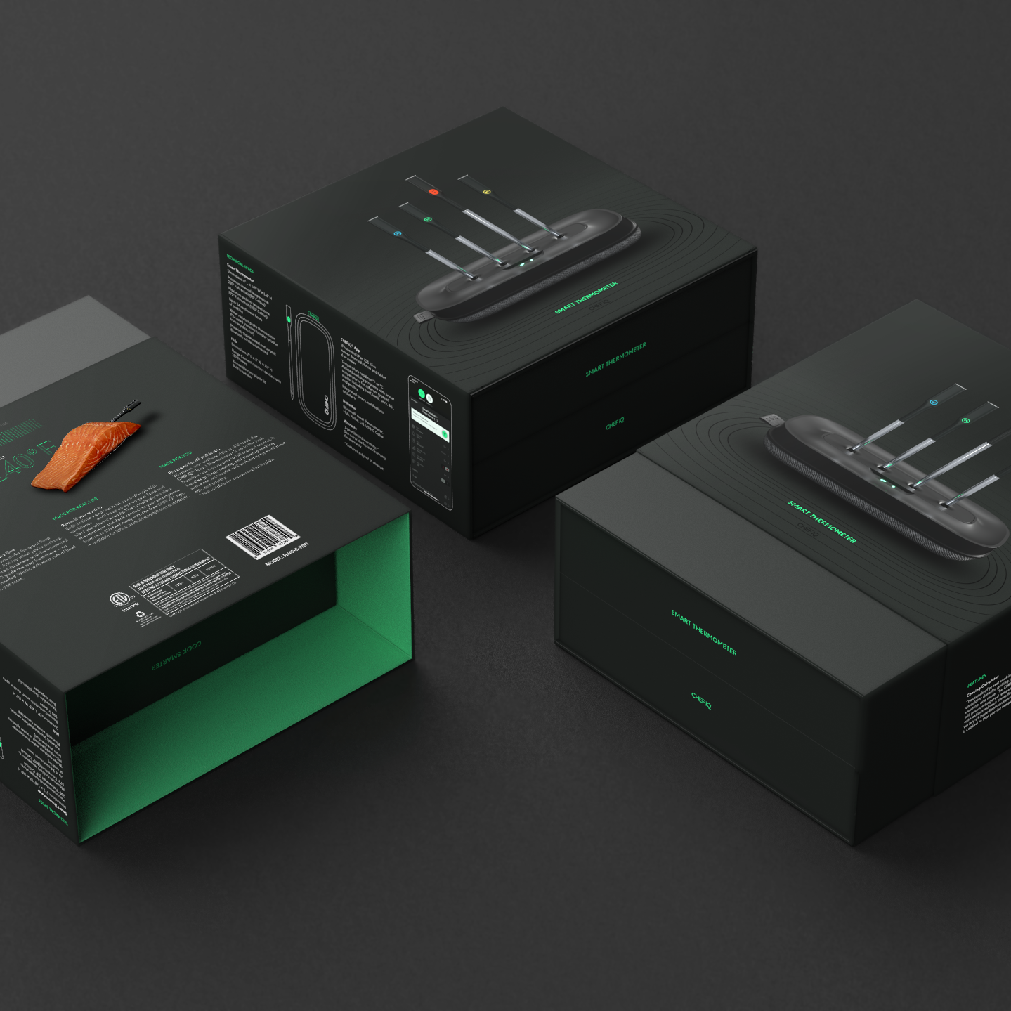 Chef iQ's Smart Thermometer Packaging  Dieline - Design, Branding &  Packaging Inspiration