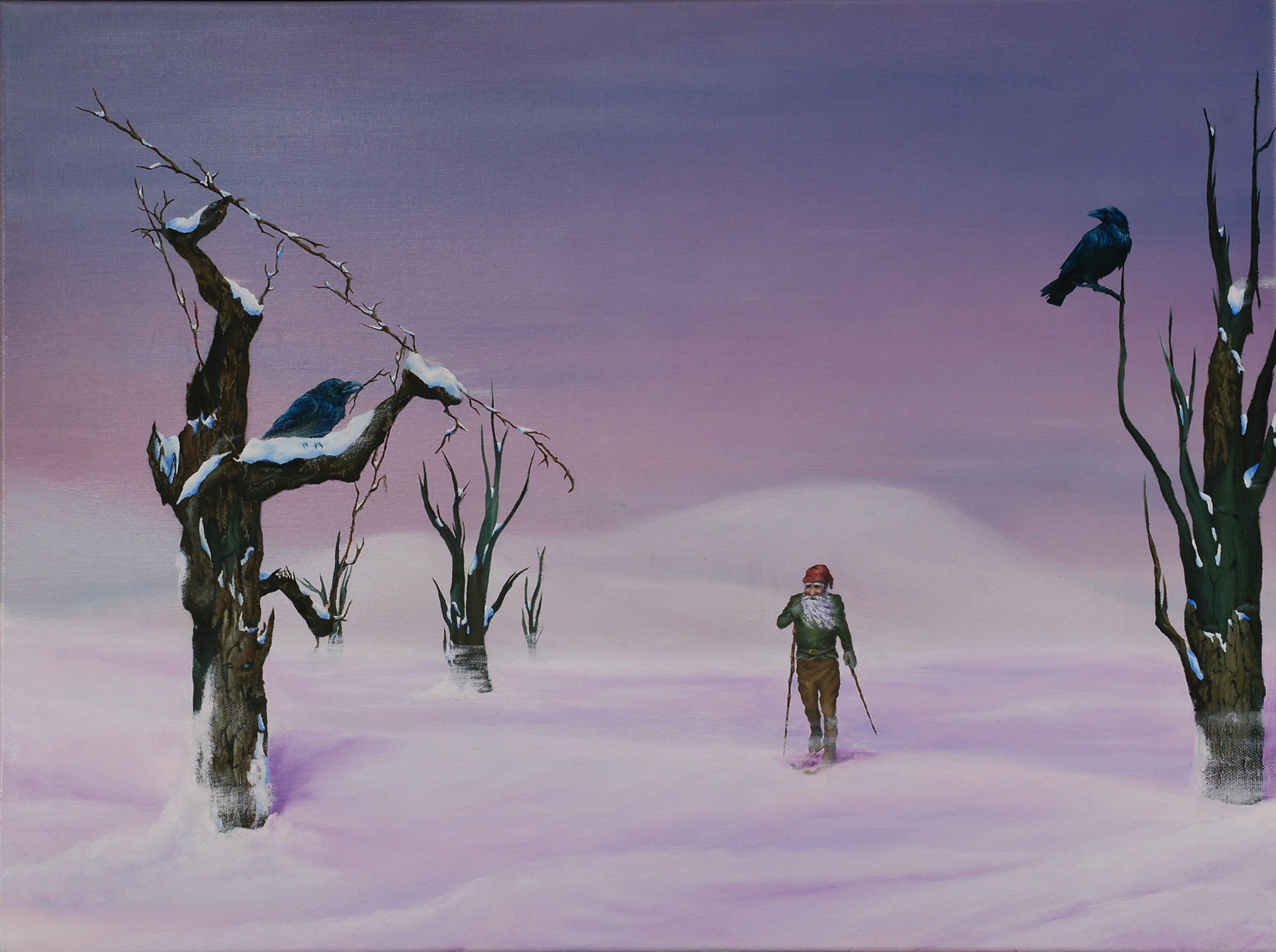 Skiing dreams - Oil, 2017