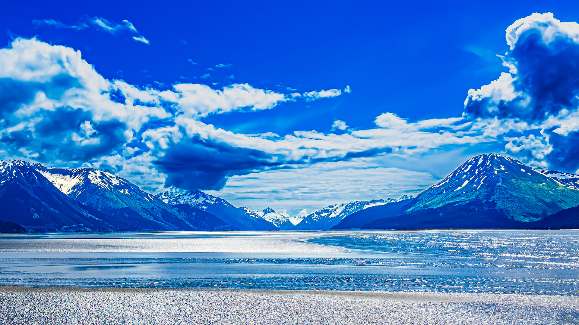 Scenic views of the Ring of Glaciers